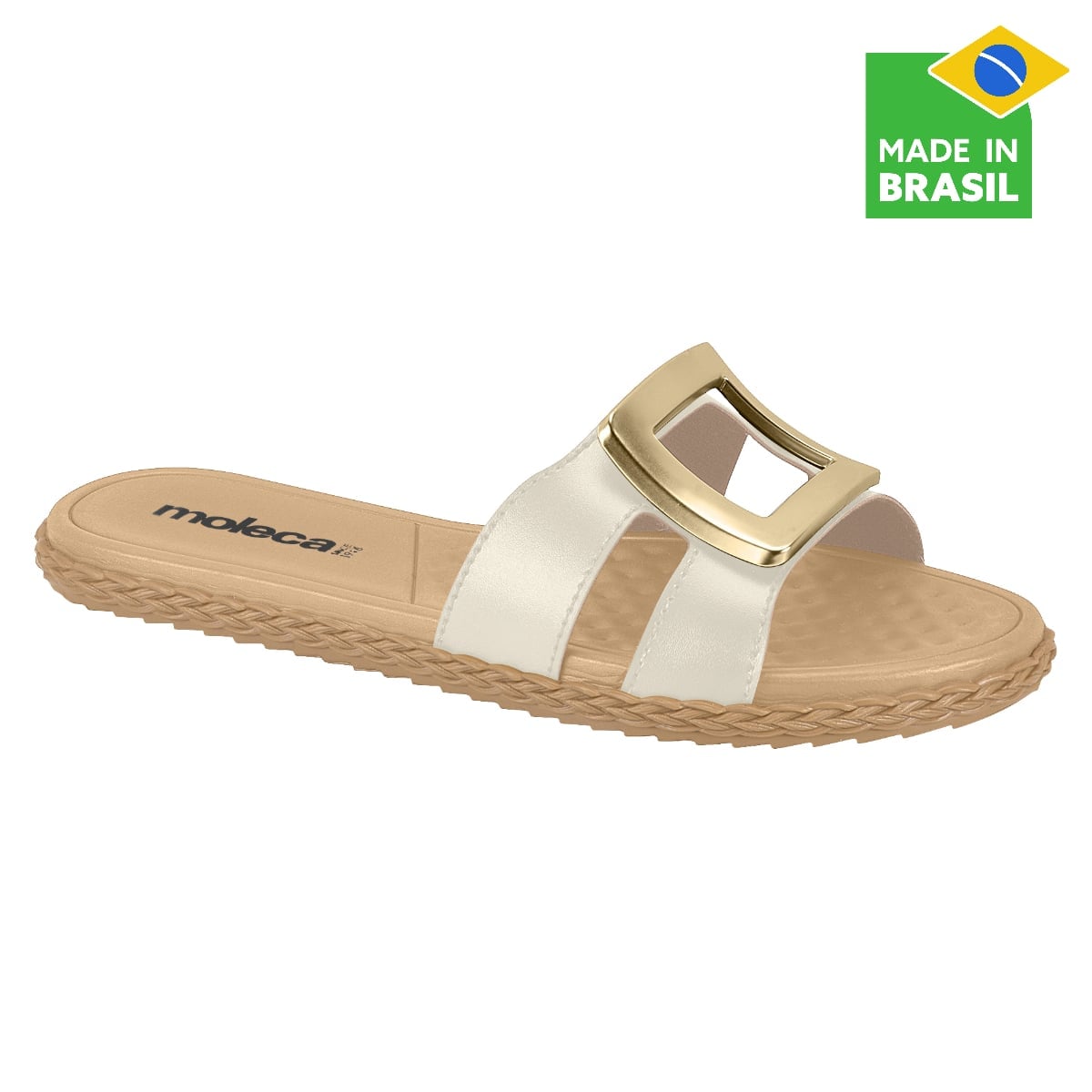 SANDALIAS CASUALES MUJER MOLECA BLANCO - 1