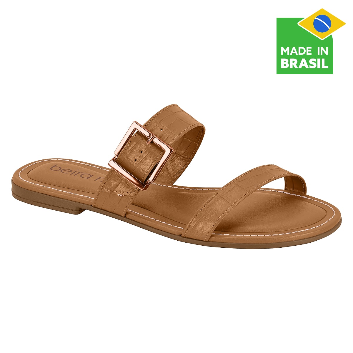 SANDALIAS CASUALES MUJER BEIRA RIO CAFÉ CLARO - 1