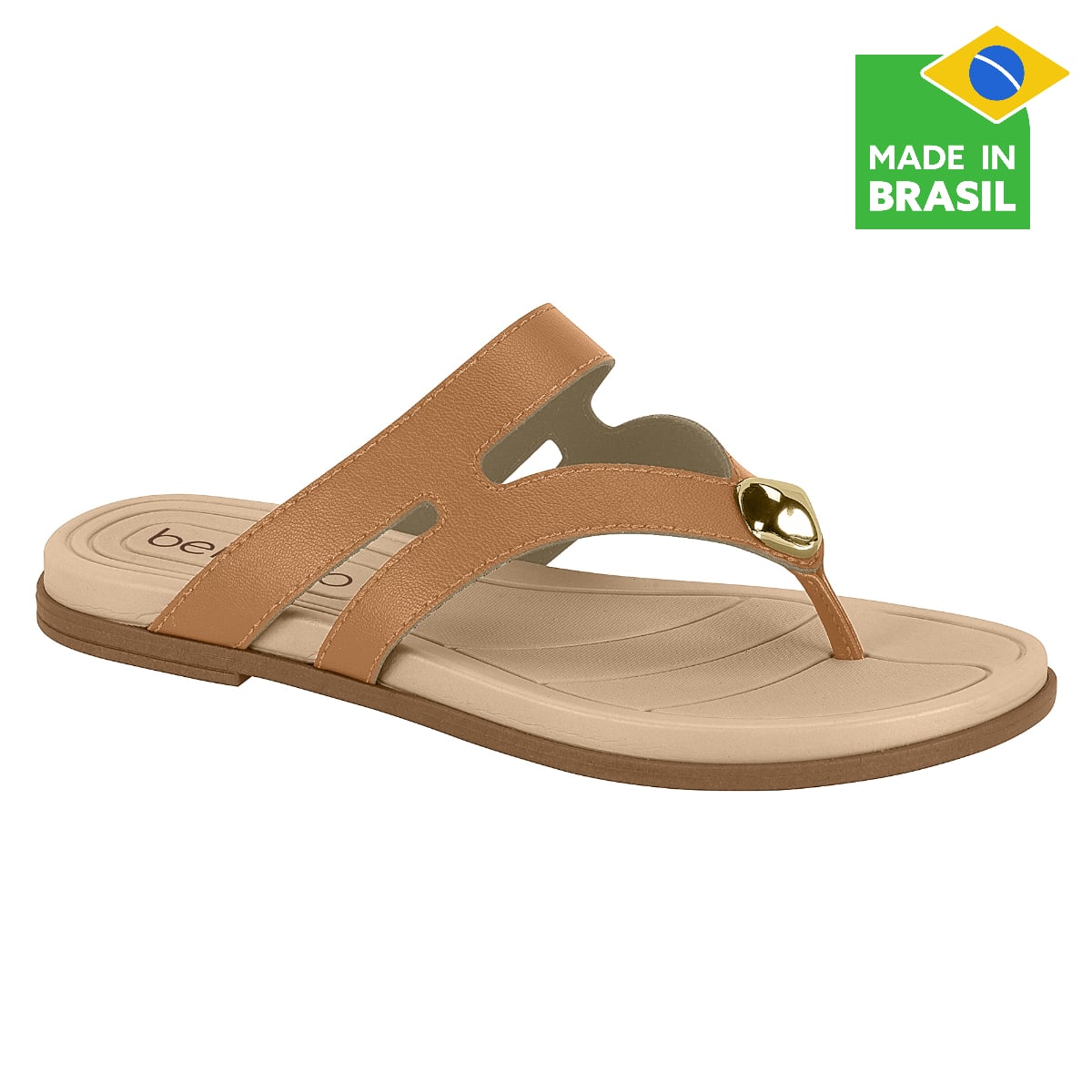 SANDALIAS CASUALES MUJER BEIRA RIO CAFÉ CLARO - 1