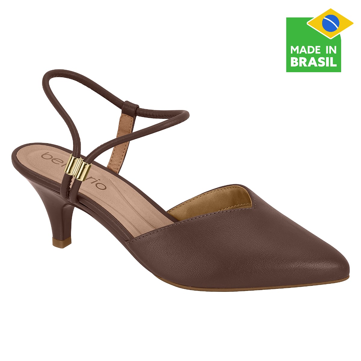 ZAPATOS DE VESTIR MUJER BEIRA RIO CHOCOLATE - 1