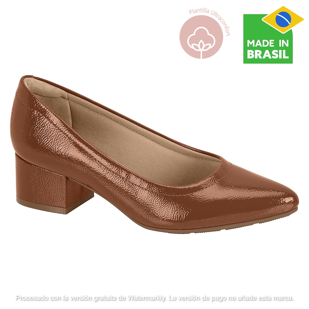 ZAPATOS DE VESTIR MUJER MODARE CAFÉ CLARO - 1