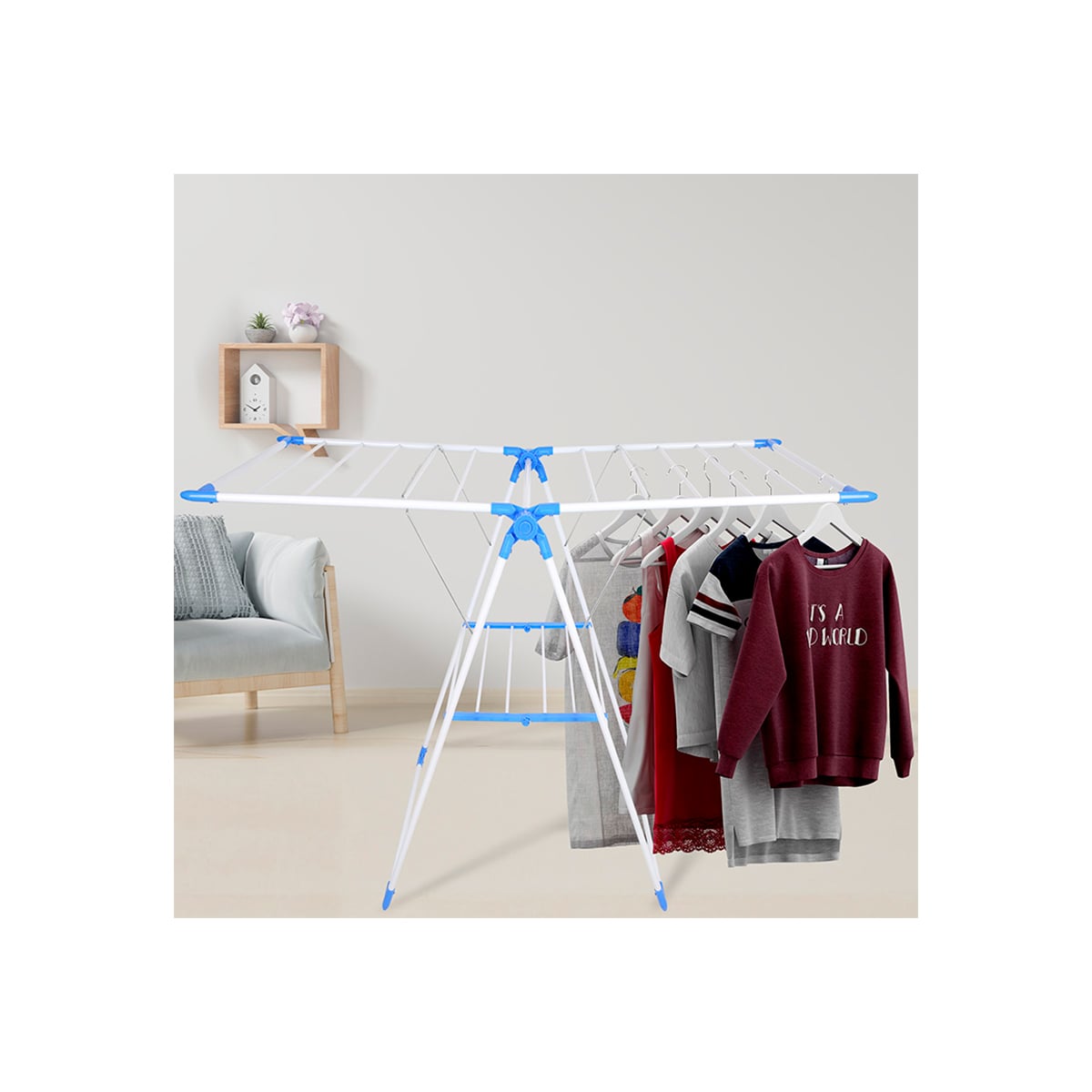 TENDERO GRETAIL BLANCO TENDAL PLEGABLE ORGANIZADOR ROPA - 1