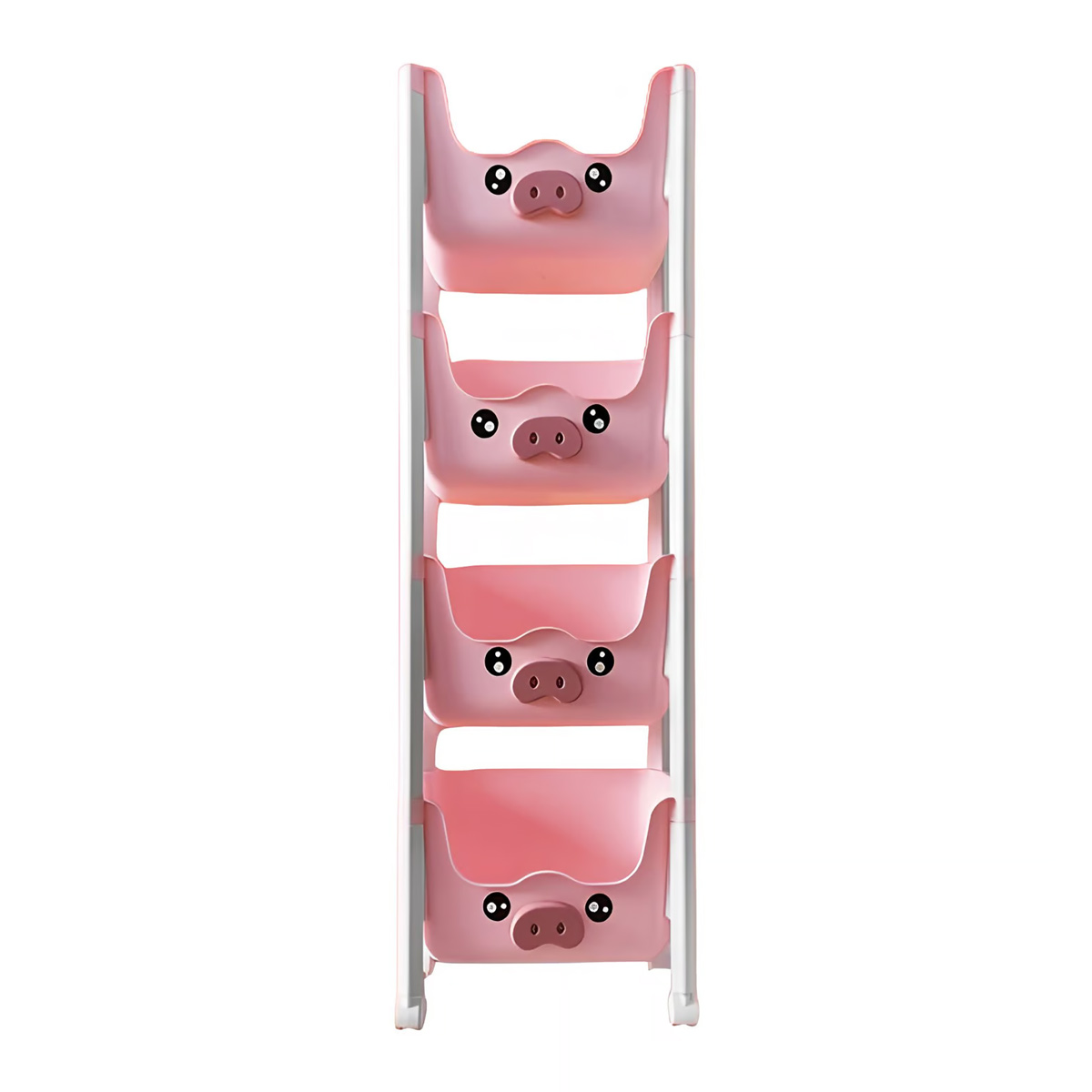 ORGANIZADOR CAJA DE JUGUETES 4 NIVELES PLEGABLE CON RUEDAS CHANCHITO - 2