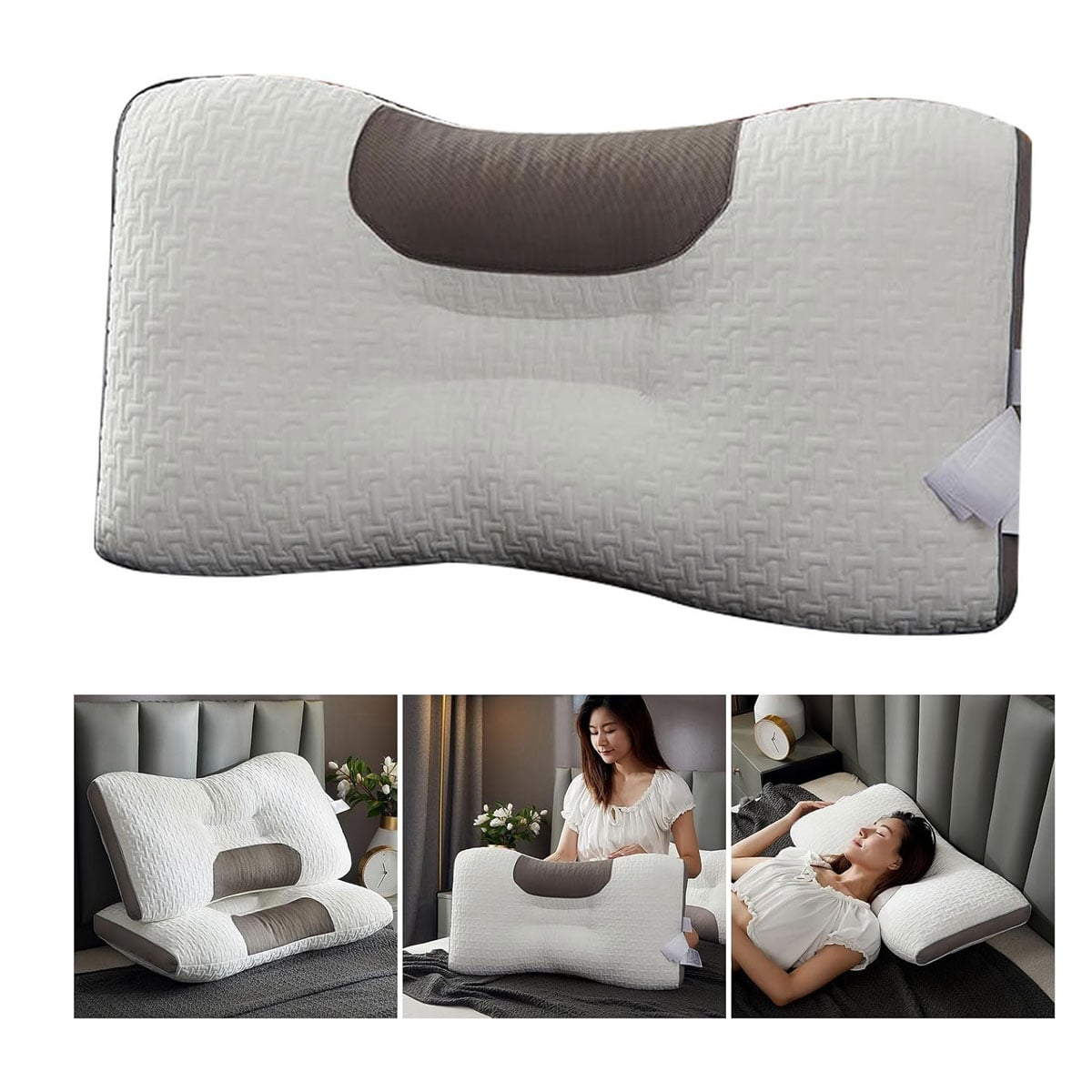 ALMOHADAS ERGONÓMICA ANTIALÉRGICA 40X65CM - 1
