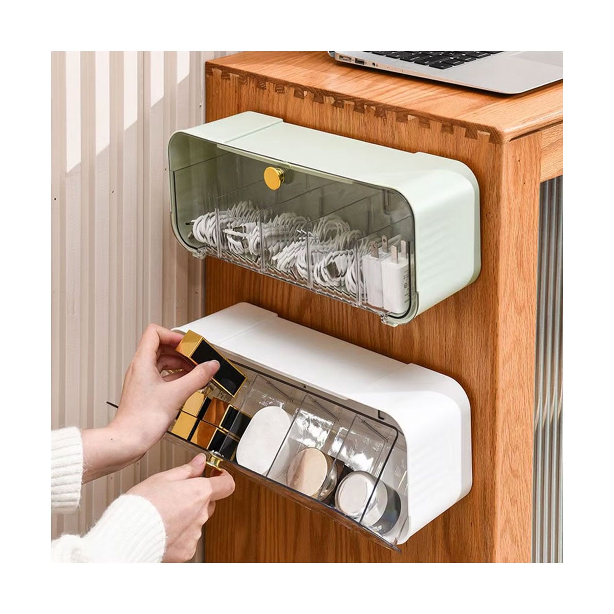 CAJA ORGANIZADORA ROPA INTERIOR MAQUILLAJE MULTIUSO - 1