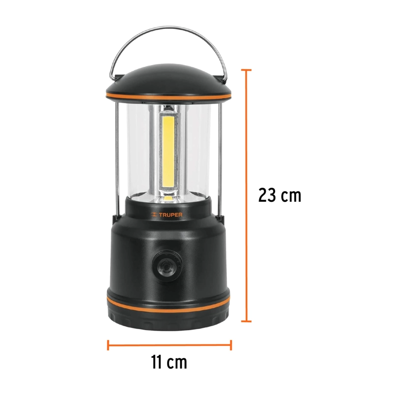 LINTERNA DE LED PARA CAMPAMENTO TIPO FAROL DE PILAS 3 D - 3