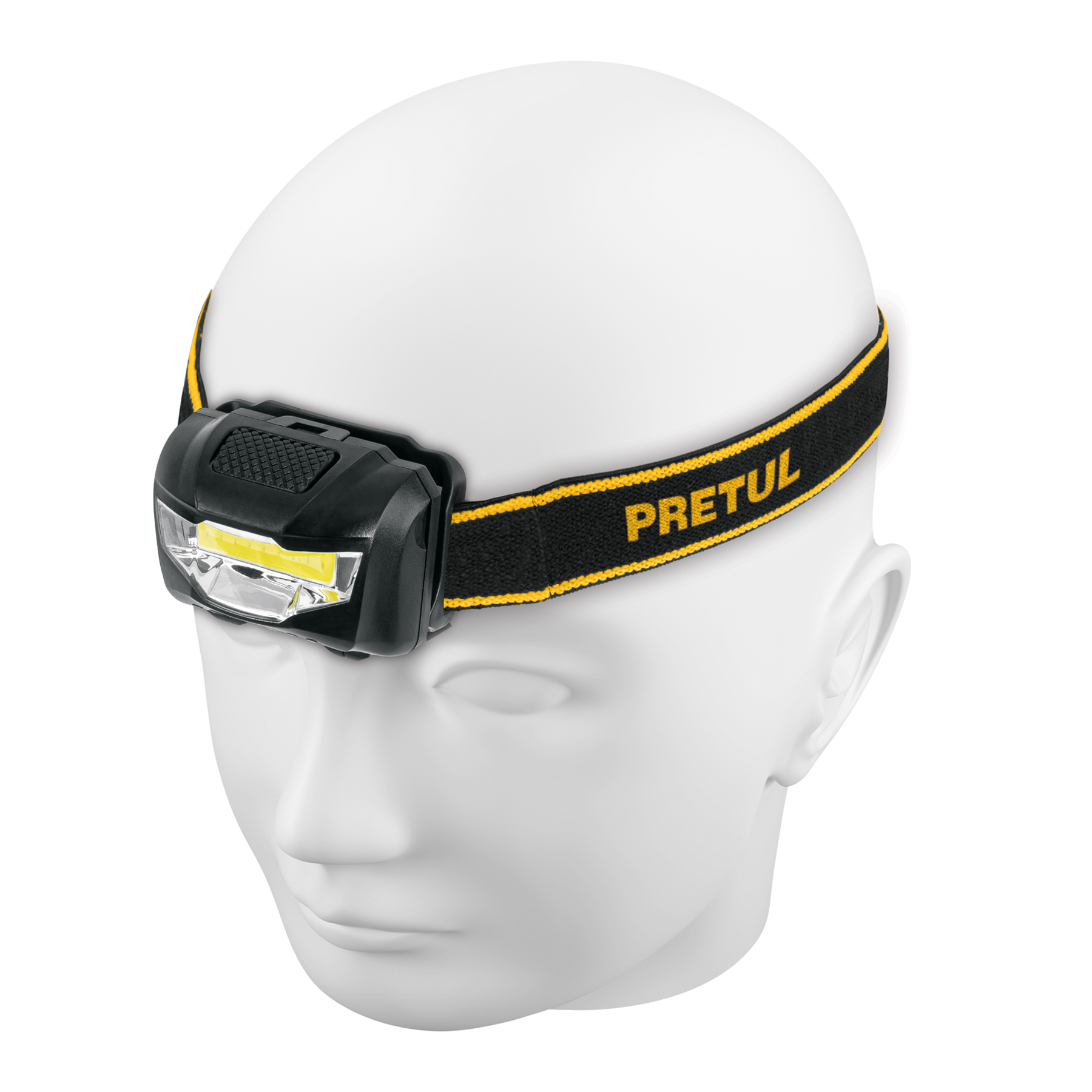 LINTERNA DE MINERO 3 LEDS DE 3 PILAS AAA PRETUL - 1