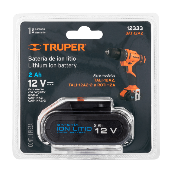 BATERIA DE ION LITIO PARA TALADRO 20V TRUPER 12333 - 2
