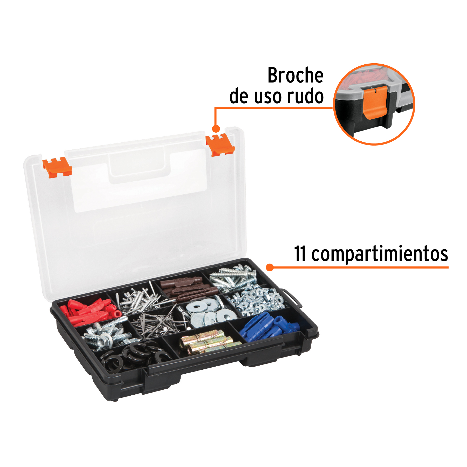 ORGANIZADOR 9' CON 11 COMPARTIMIENTOS TRUPER - 2