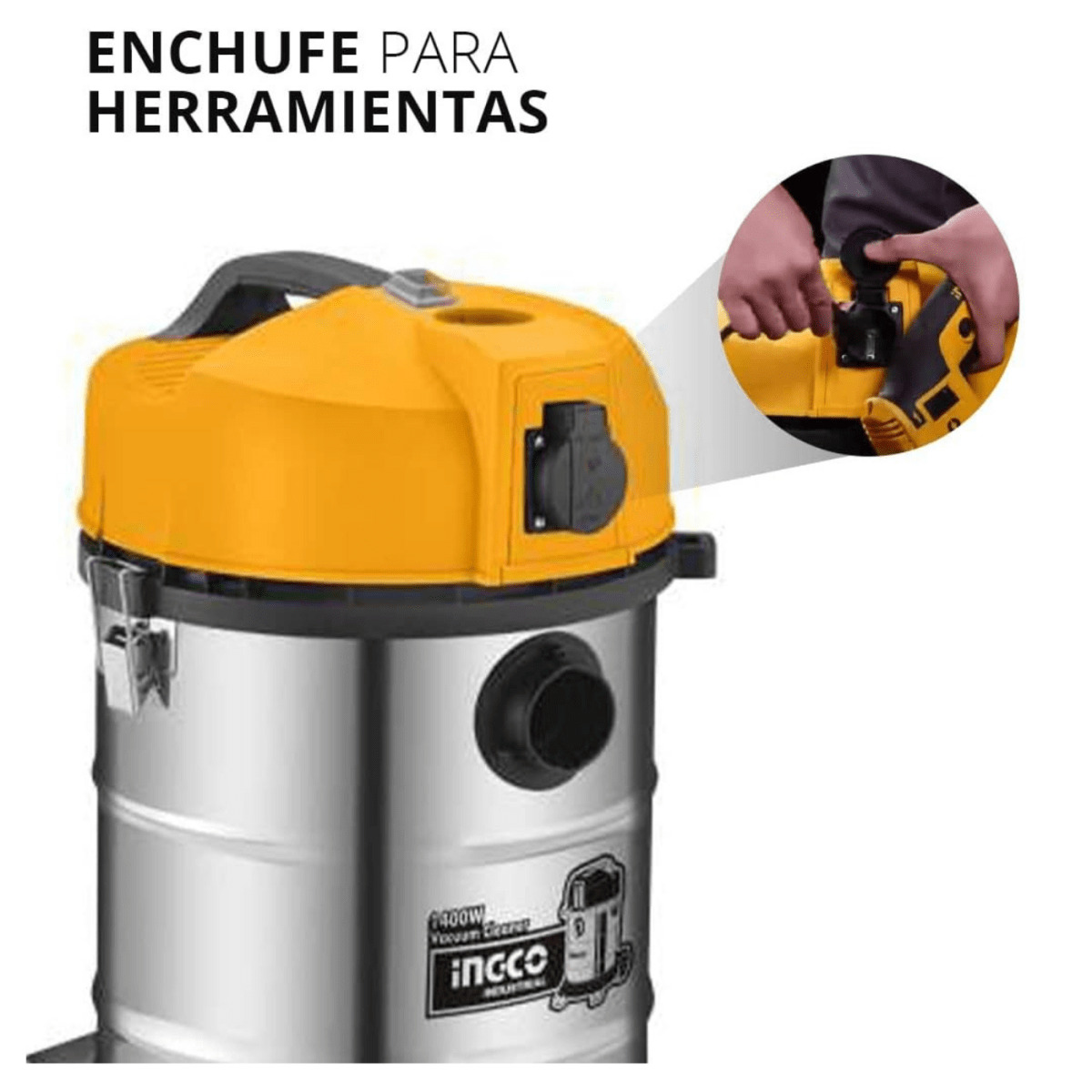 HIDROLAVADORA 1500 PSI TRUPER + ASPIRADORA 30 LITROS INGCO 102095-VC14301 - 7