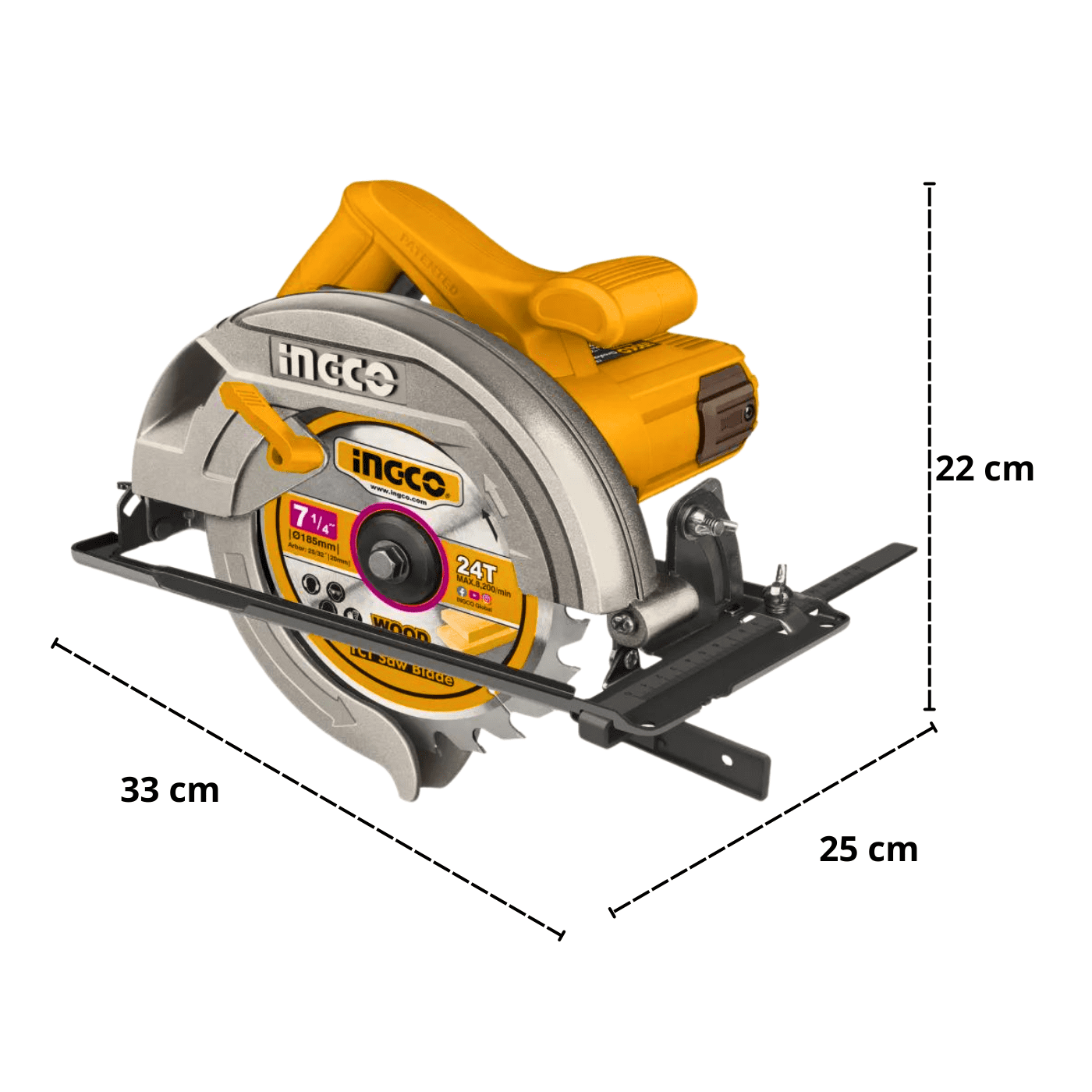SIERRA CIRCULAR 1200W PROFESIONAL INGCO - 3
