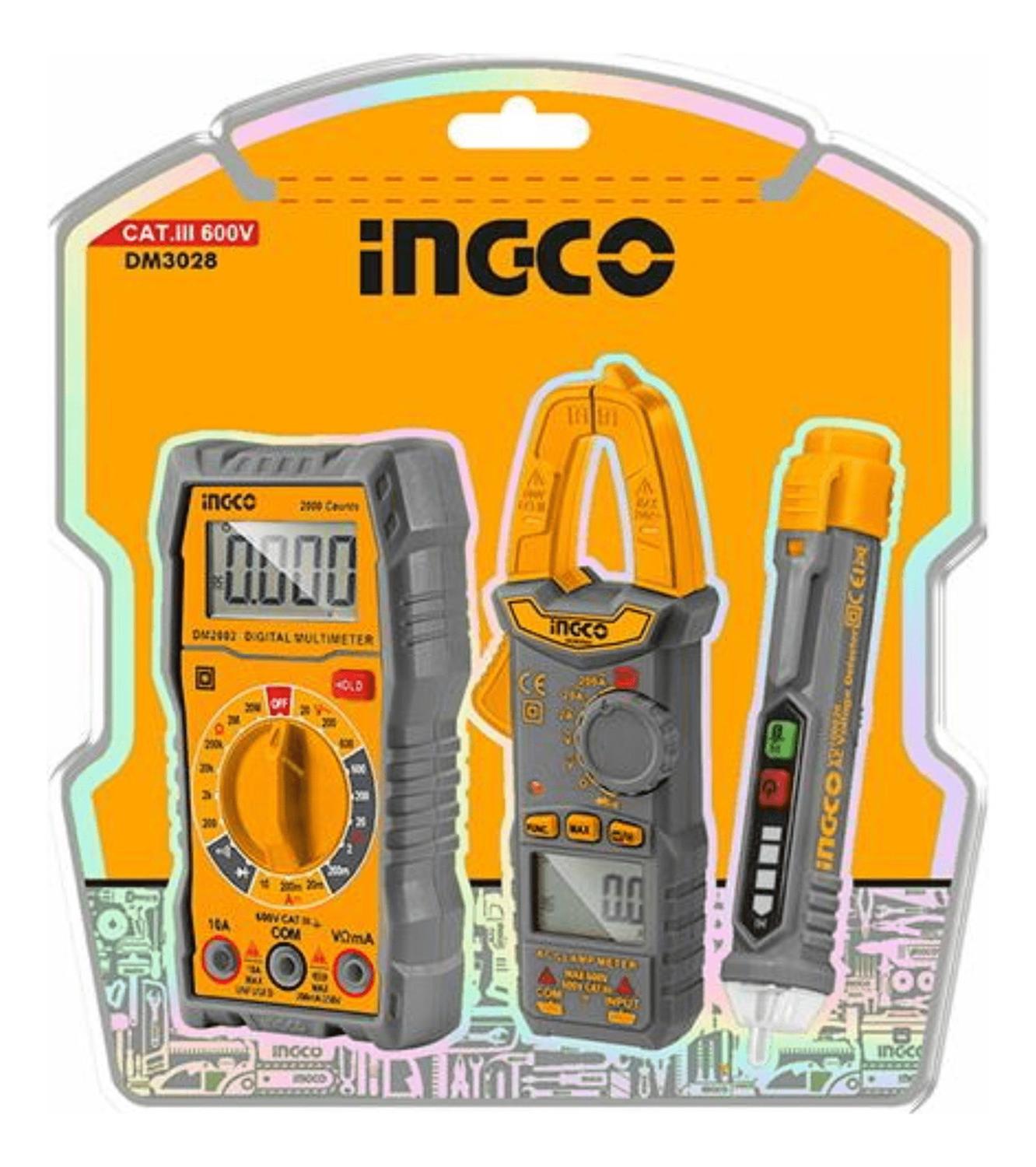 KIT DE 3 HERRAMIENTAS PARA PRUEBAS ELÉCTRICAS INGCO DM3028 - 5