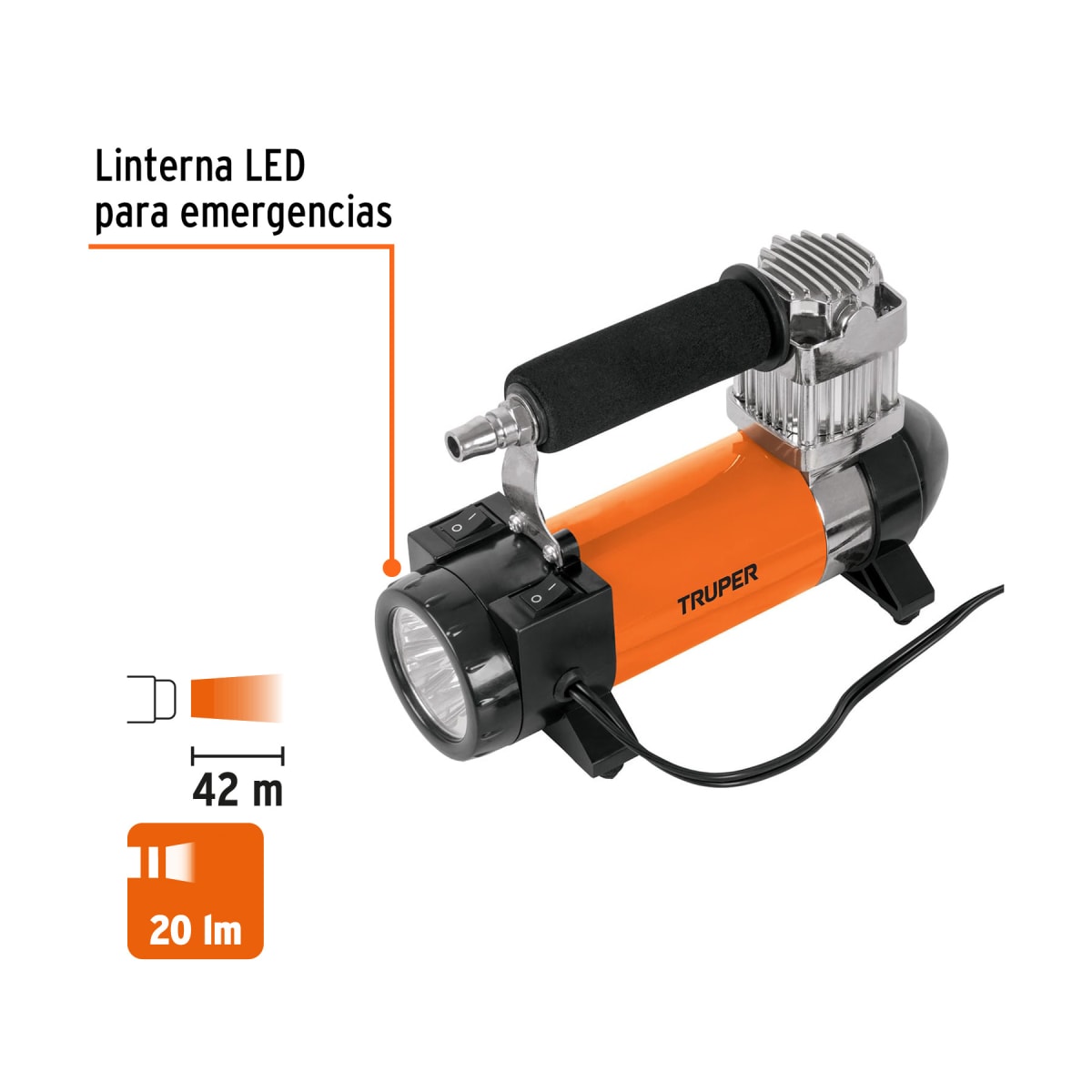 COMBO TRUPER HIDROLAVADORA 1500PSI + COMPRESOR AIRE 180PSI - 6
