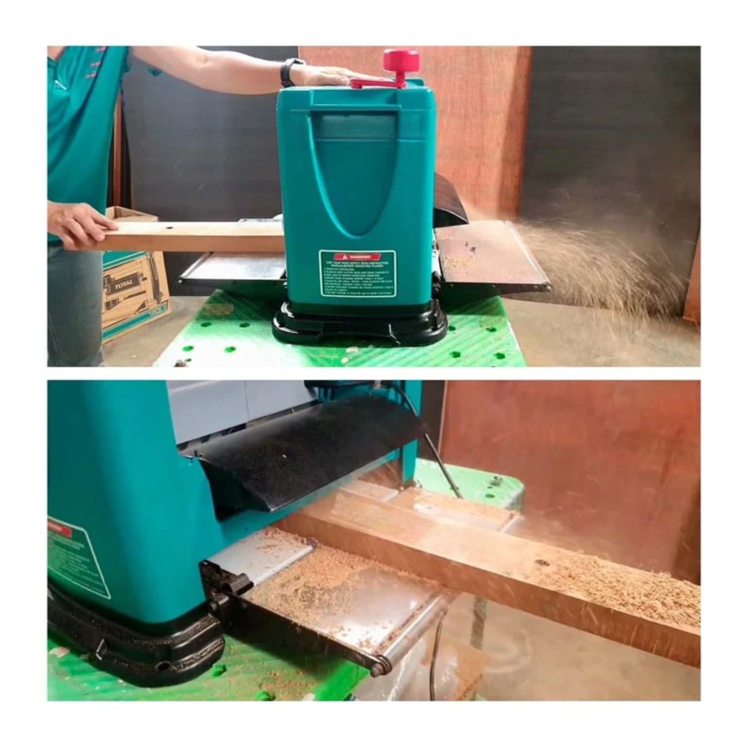 CEPILLO DE BANCO ELÉCTRICO 1500W INDUSTRIAL TOTAL - 6