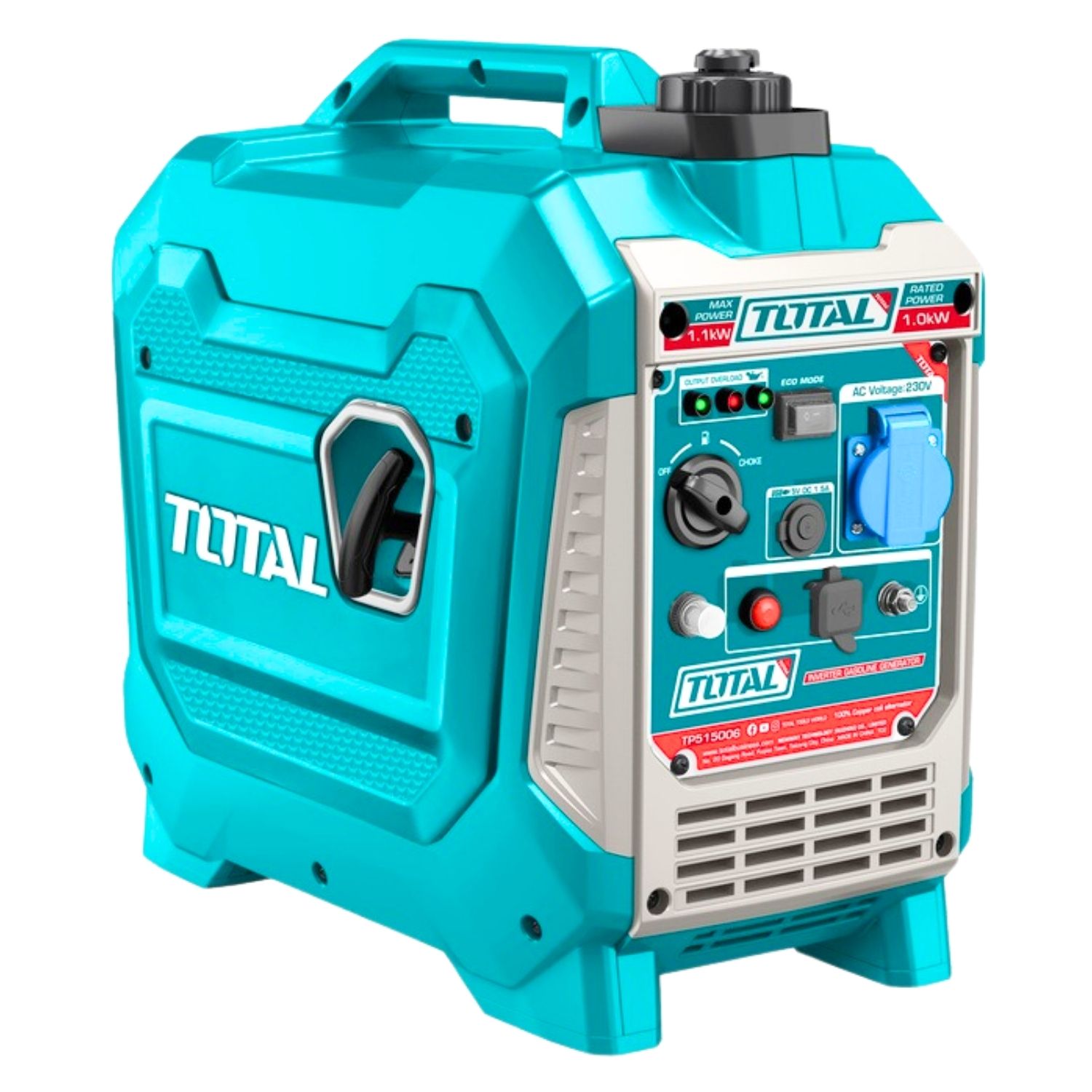 GENERADOR GASOLINERO SILENCIOSO ENCAPSULADO 1100W TOTAL - 1