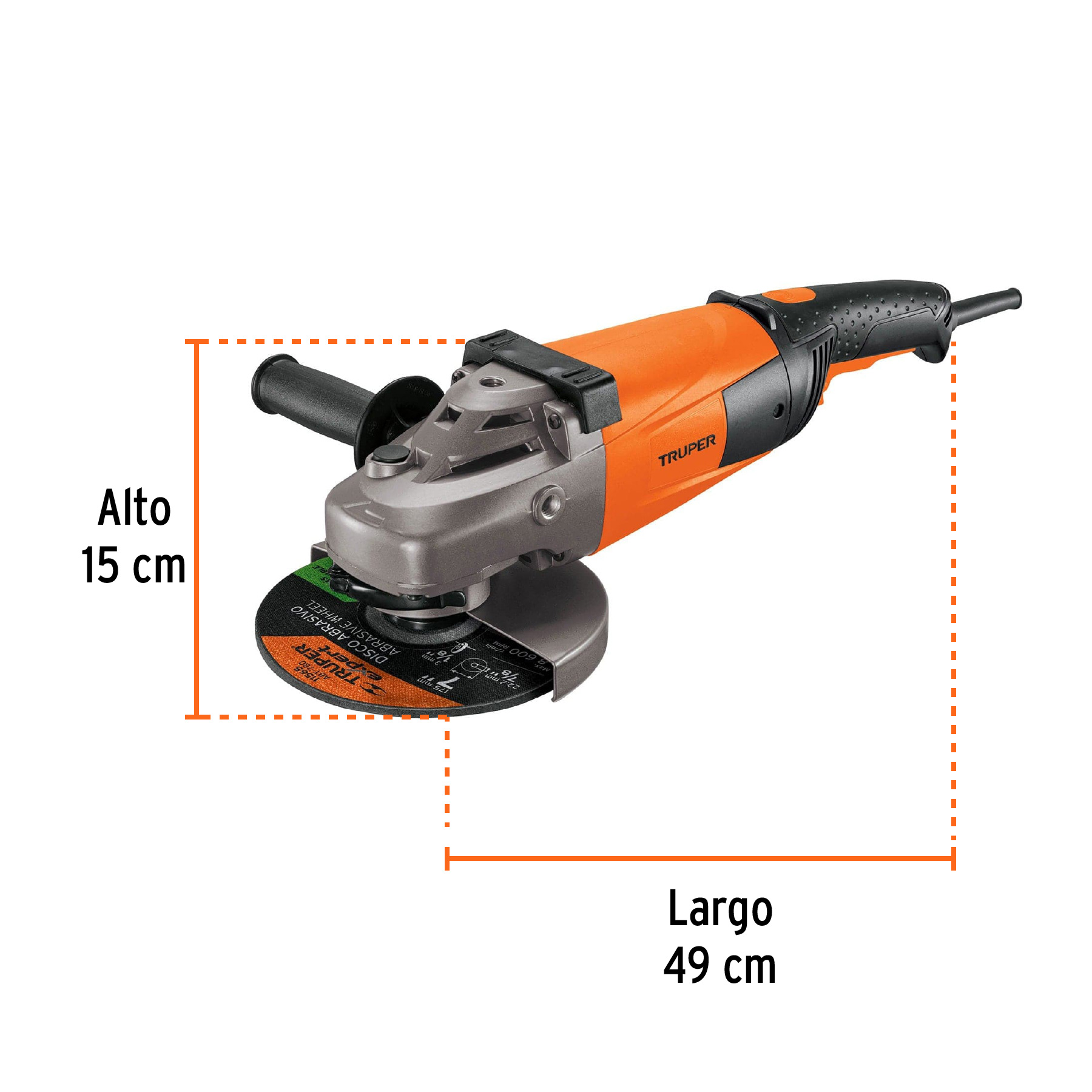 COMBO AMOLADORA 7' 2100W + AMOLADORA 4½' 850W TRUPER - 2