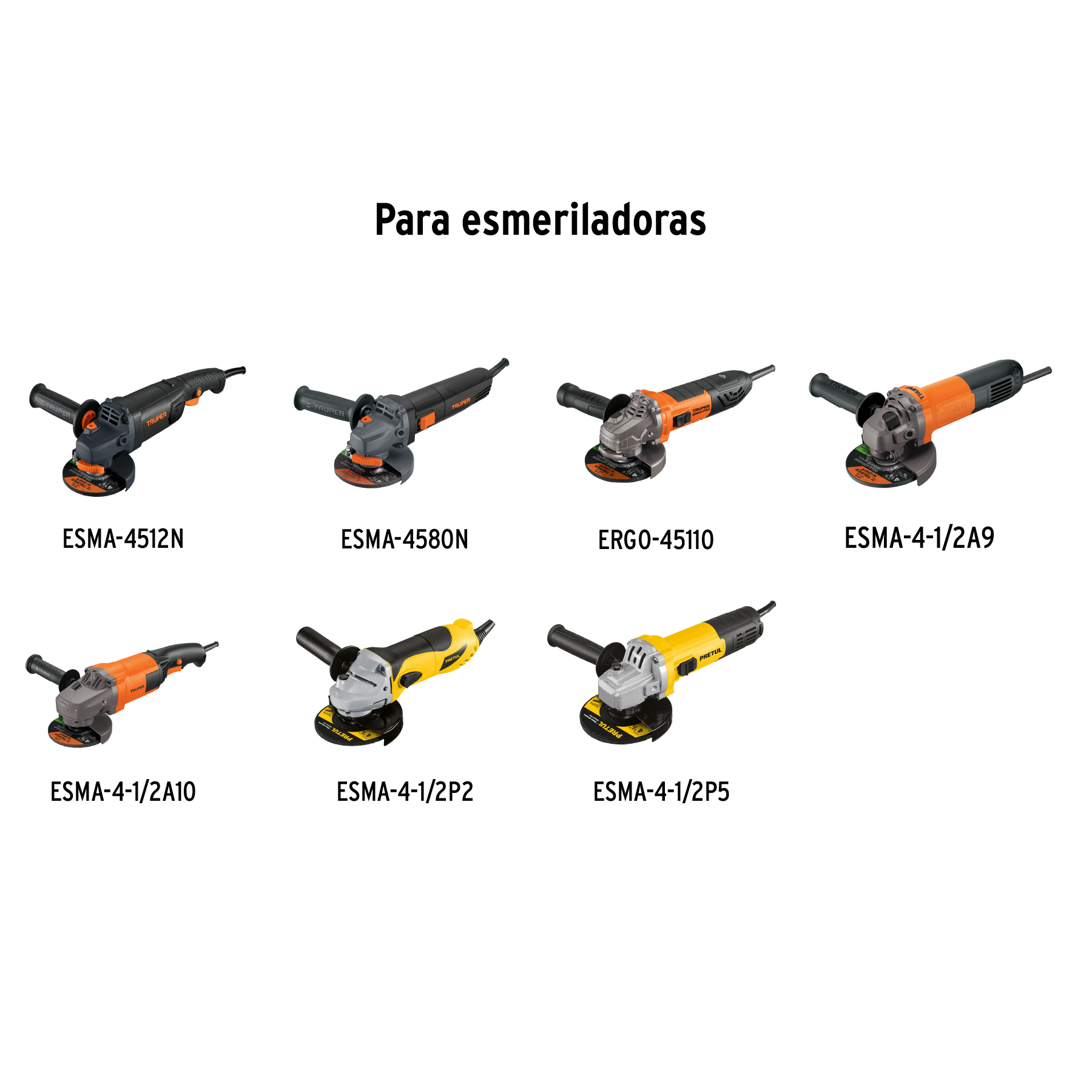AMOLADORA 850W ERGO PRO + SOPORTE PROFESIONAL 4 ½' TRUPER - 3
