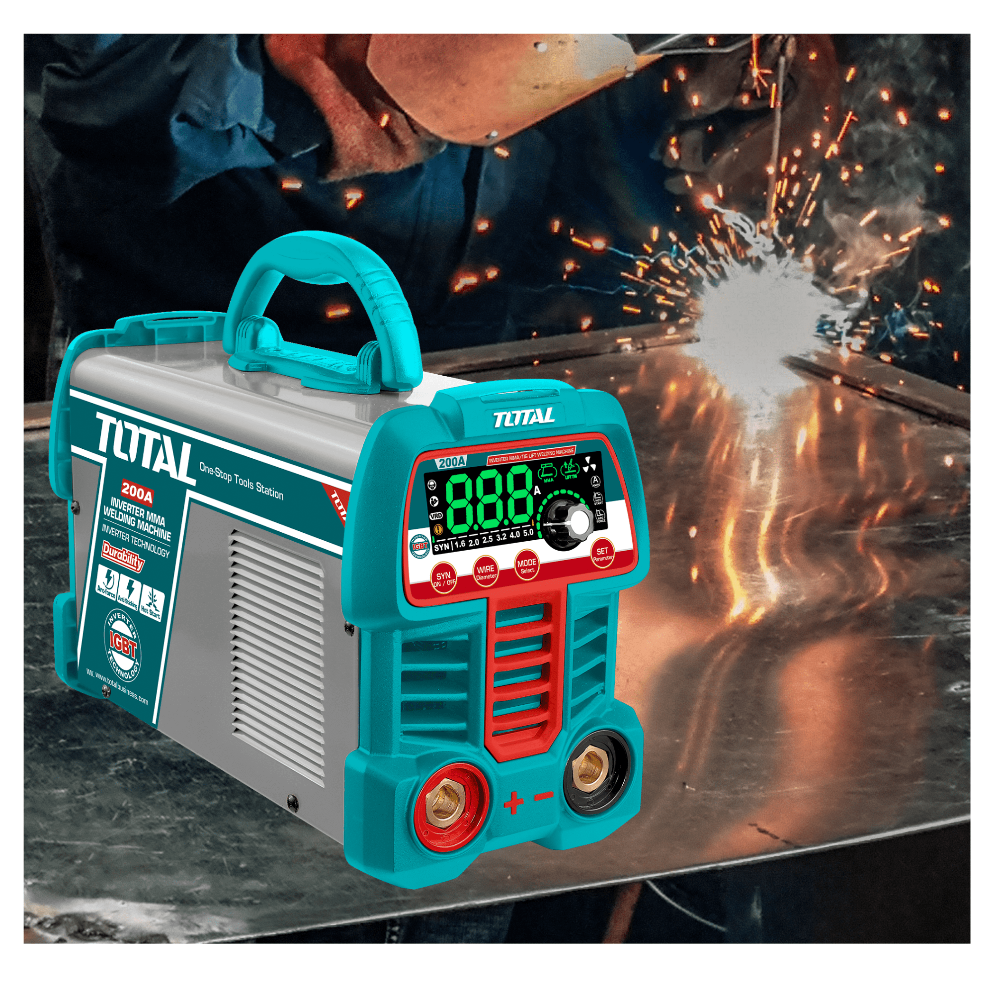 SOLDADORA INVERSORA MMA/TIG 200A TOTAL - 5