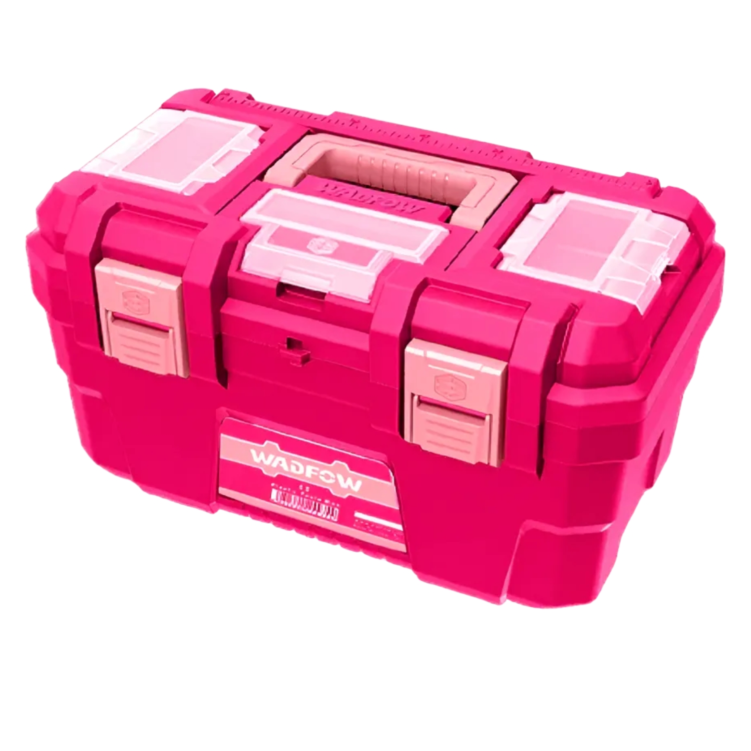 CAJA DE HERRAMIENTAS CON SET DE 89 PIEZAS EN ROSADO WADFOW - 3