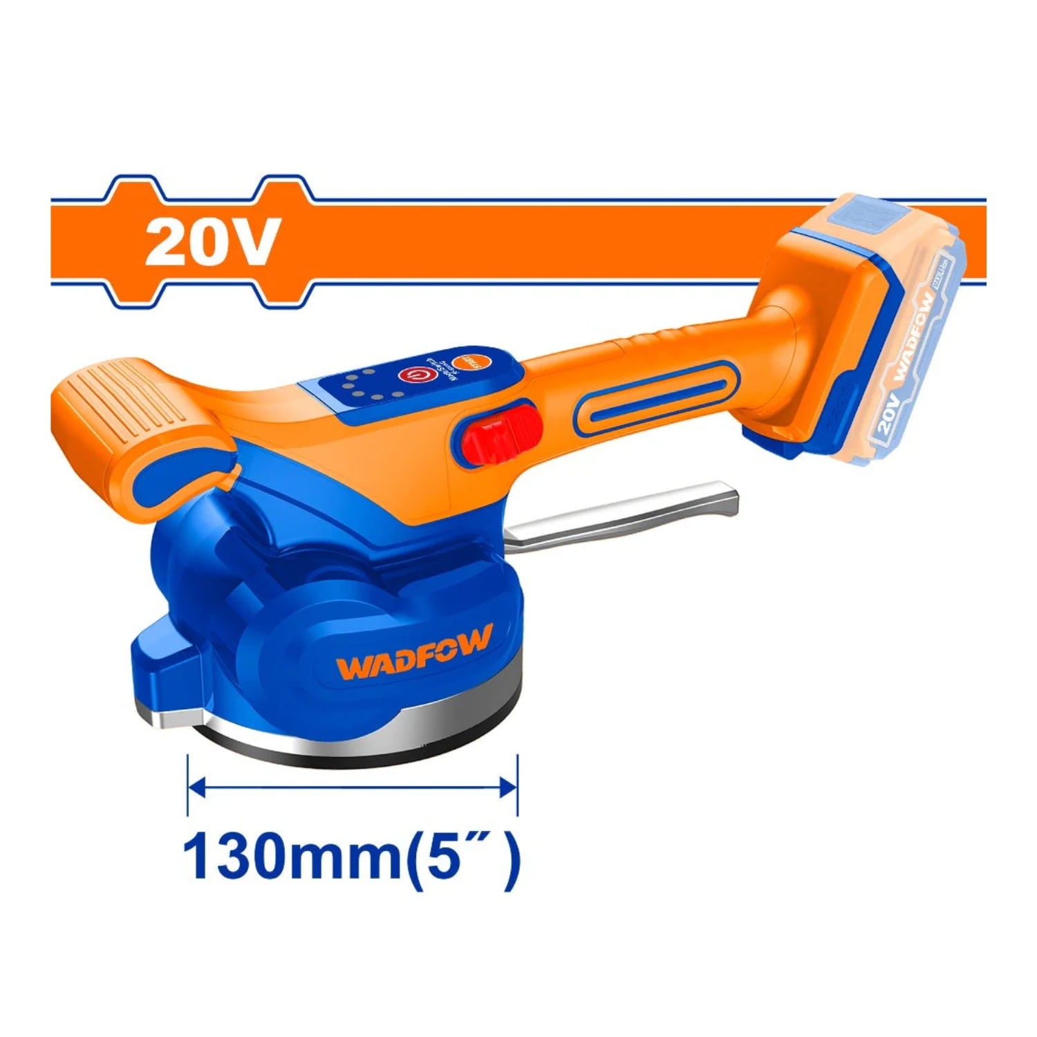 VENTOSA VIBRADORA PARA MAYÓLICA 20V WADFOW - 2