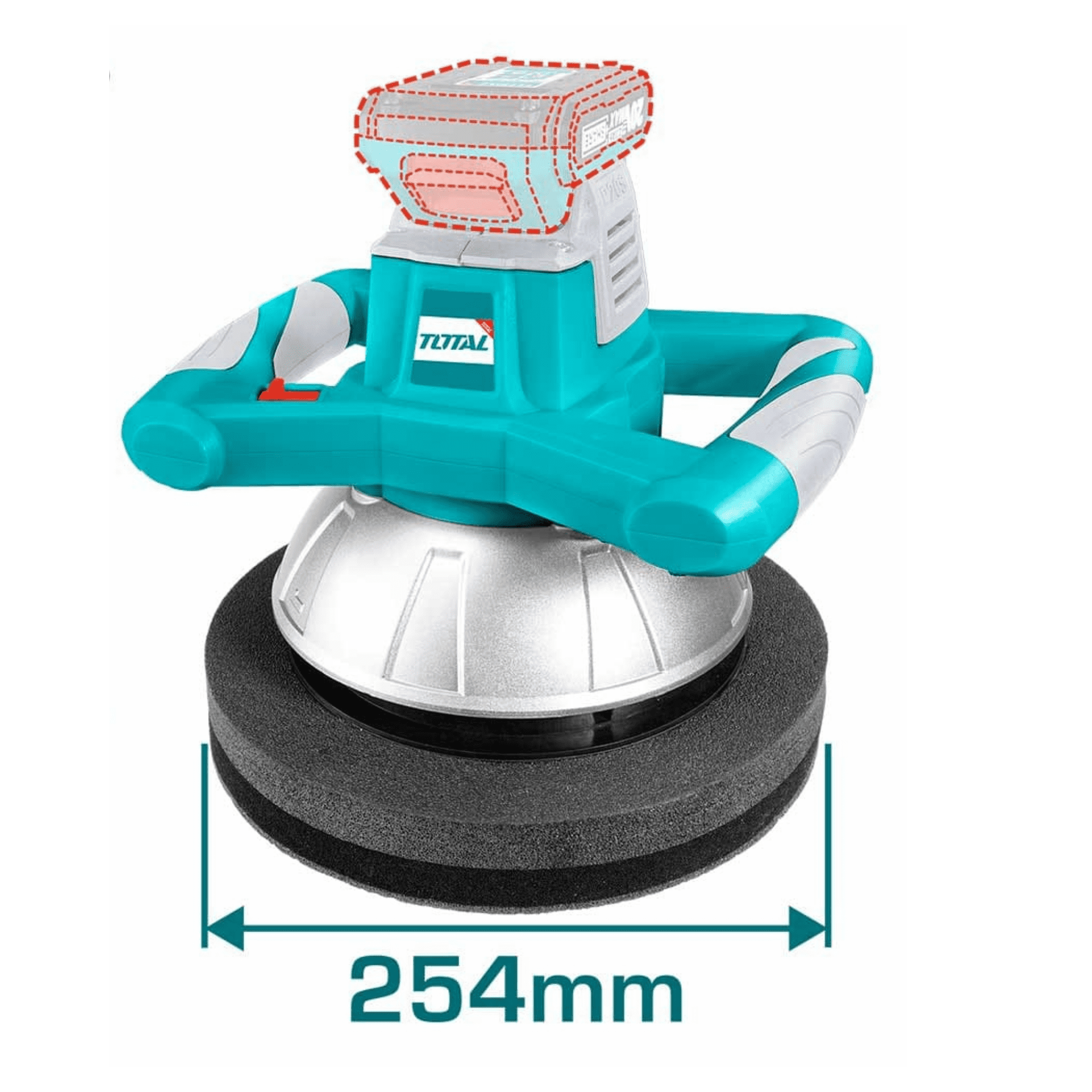 PULIDORA ORBITAL PARA AUTO 20V TOTAL - 2