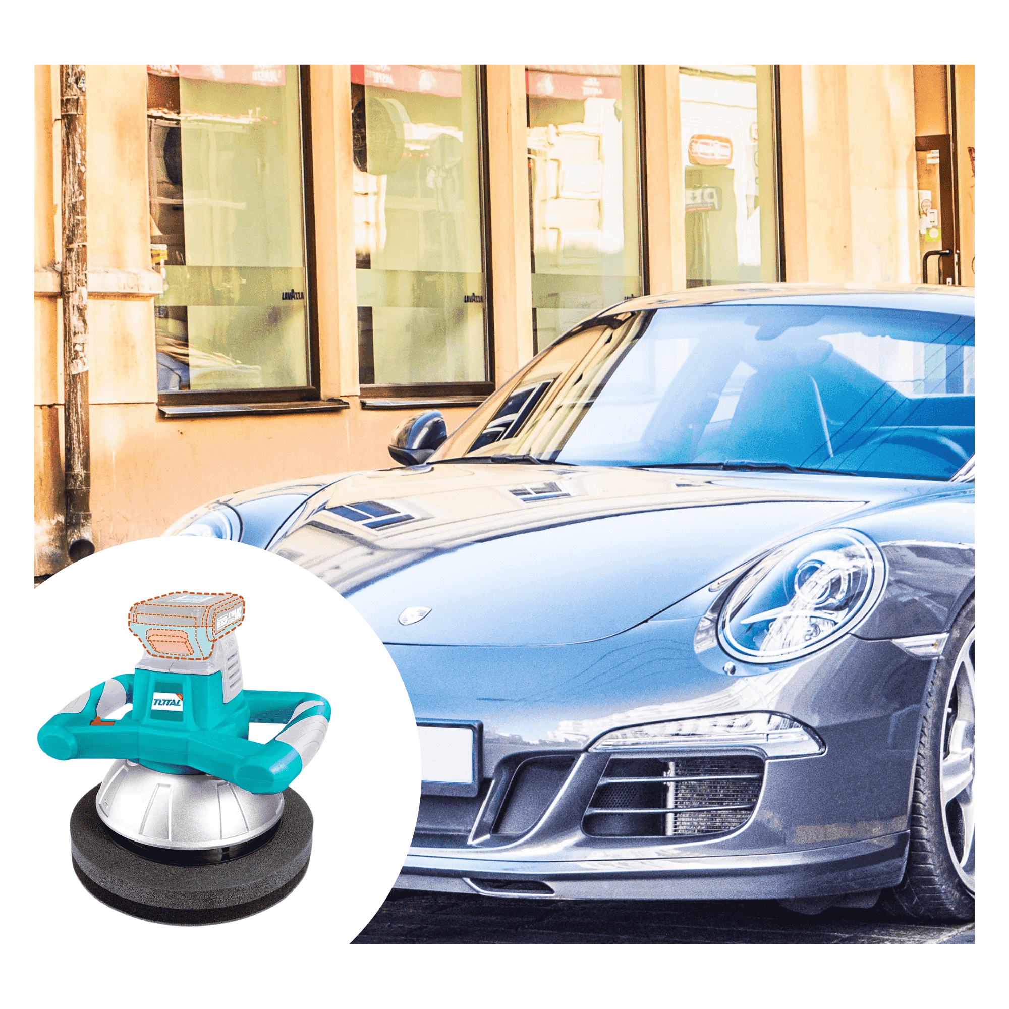 PULIDORA ORBITAL PARA AUTO 20V TOTAL - 5