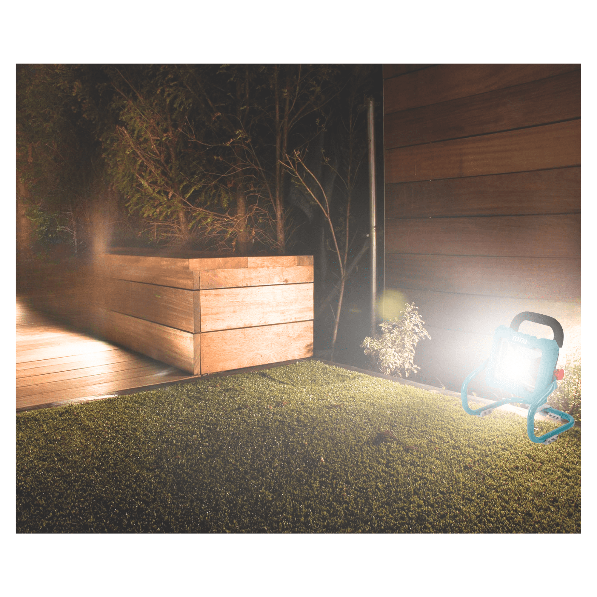 LÁMPARA REFLECTOR 20V 20W INCLUYE BATERÍA 2AH Y CARGADOR TOTAL - 5