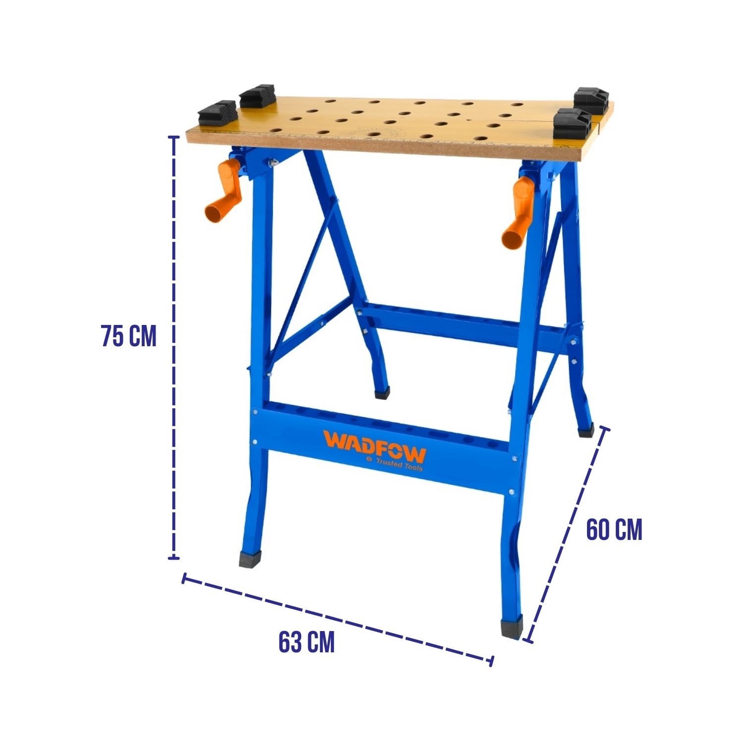 MESA DE TRABAJO PLEGABLE 605X630X750MM WADFOW - 3