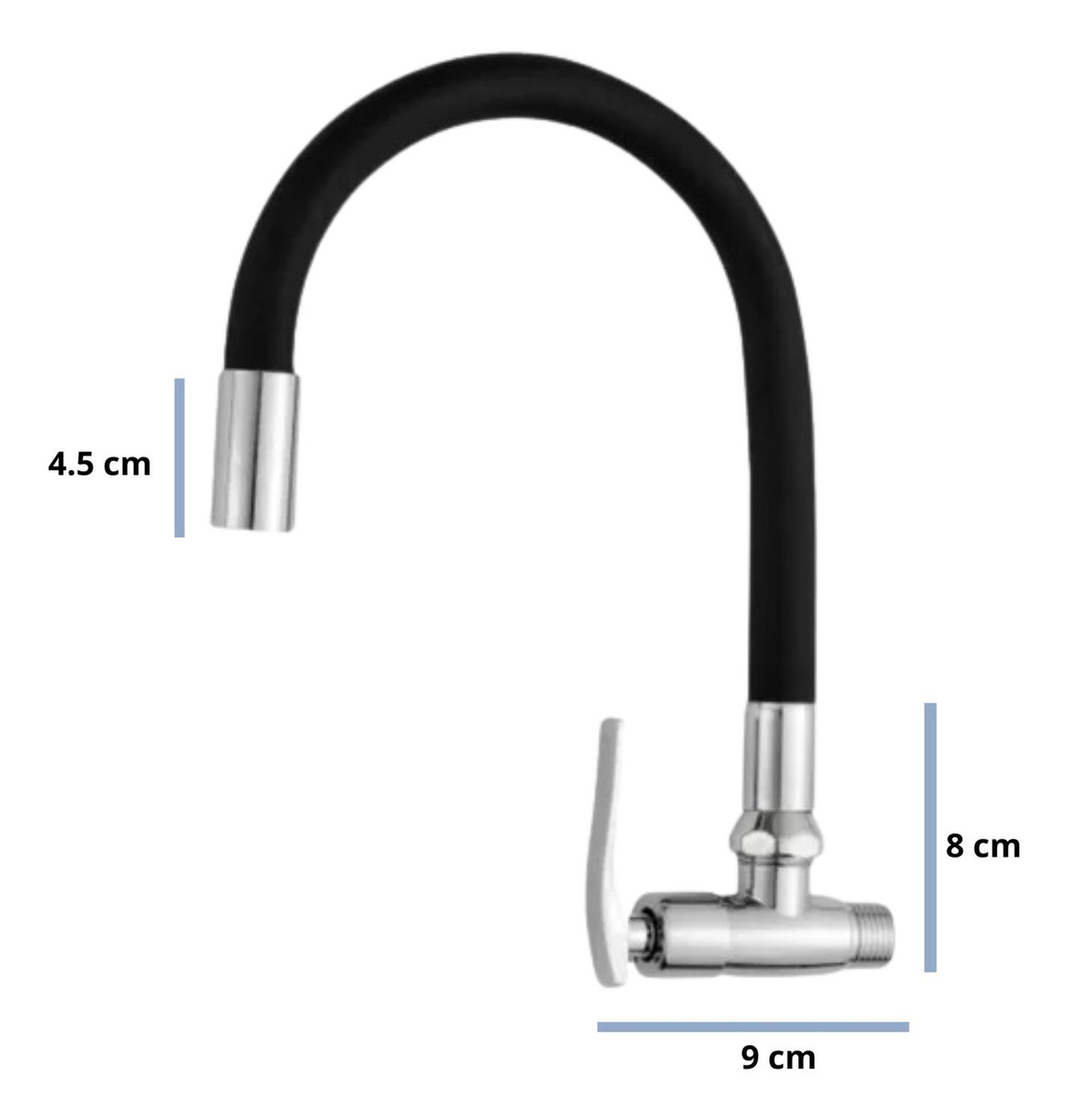 CAÑO DE LAVADERO FLEXIBLE PARA PARED CYA NEGRO GRIS BLANCO - 3
