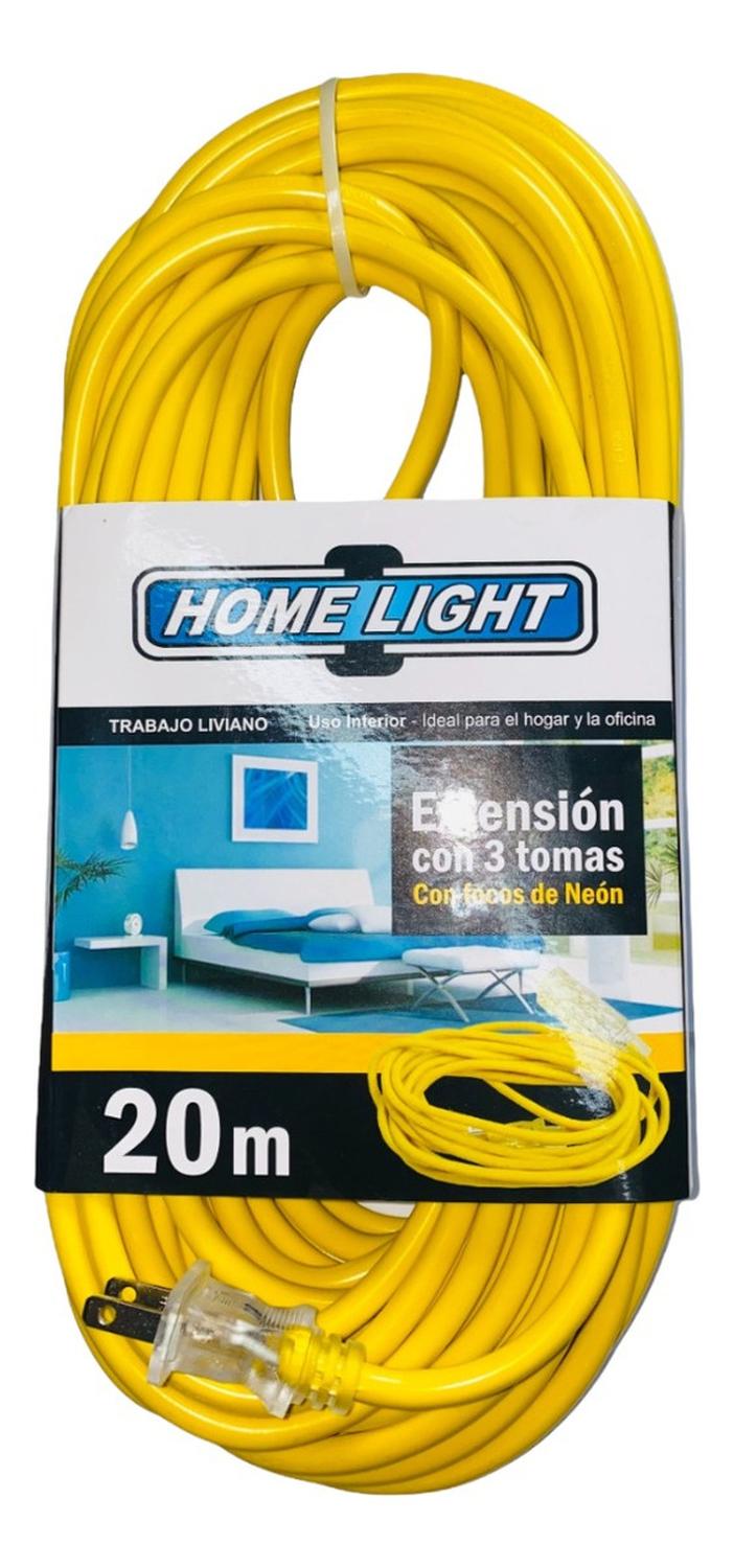 EXTENSION ELECTRICA VULCANIZADO 20 METROS HOME LIGHT - 1