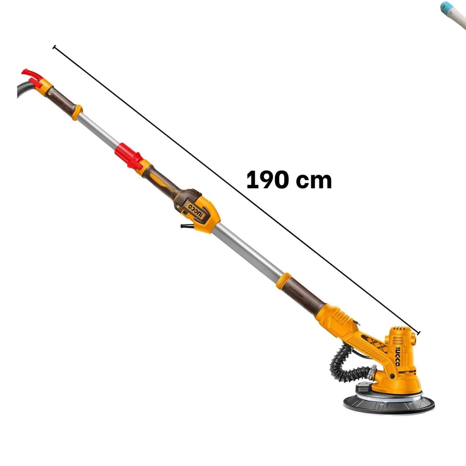 LIJADORA DE PARED Y TECHO TELESCÓPICA INDUSTRIAL 1050W INGCO - 3