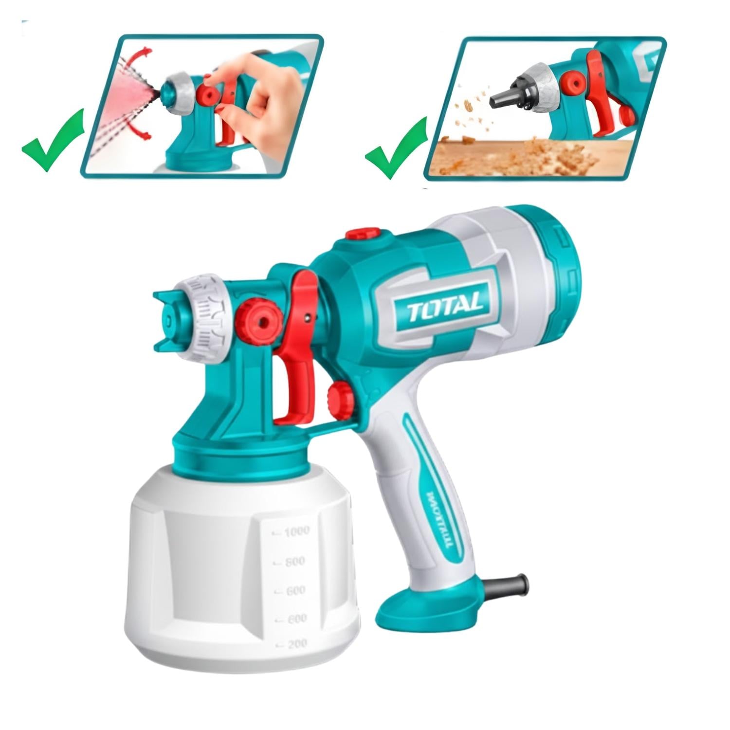 PISTOLA PARA PINTAR 530W TOTAL + EXTENSION 10M 3 TOMAS HOME LIGHT - 3