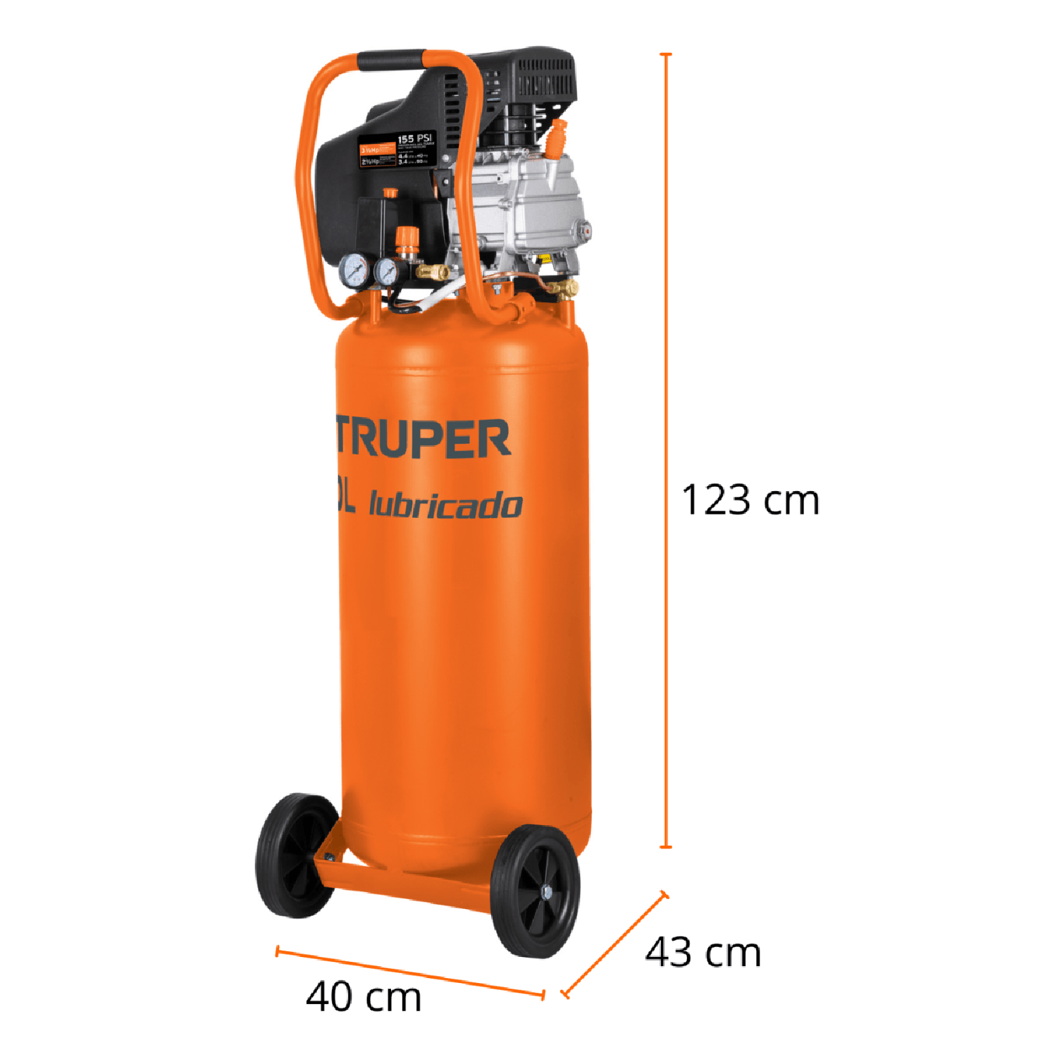 COMPRESORA VERTICAL 80 LITROS TRUPER - 5