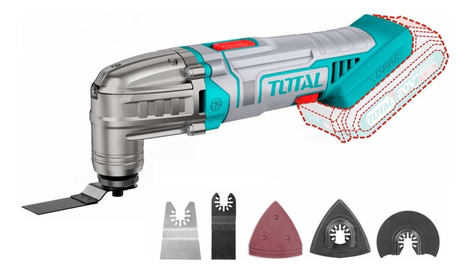 HERRAMIENTA MULTIFUNCIONAL CON ACCESORIOS 20V TOTAL - 5