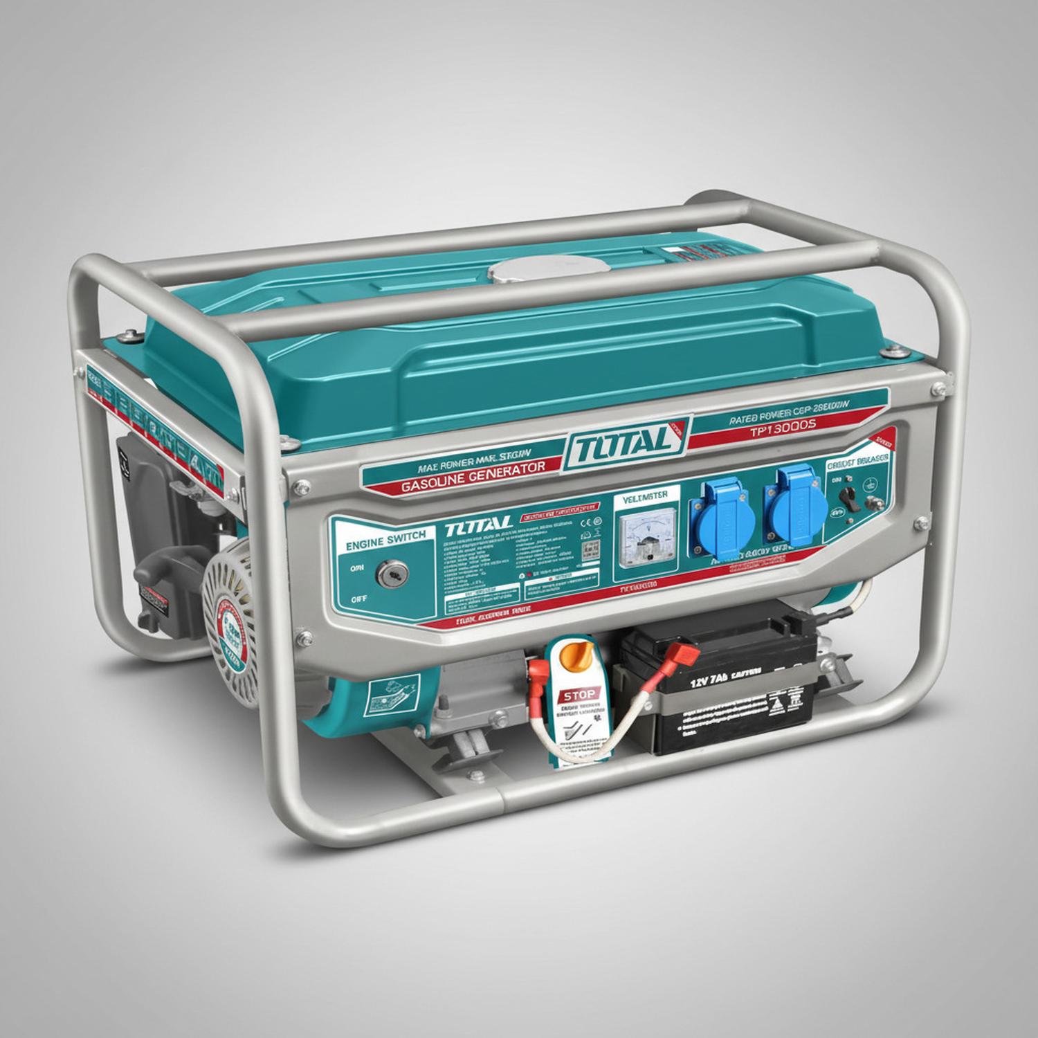 GENERADOR GASOLINERO 3000W CON ARRANCADOR ELECTRICO INDUSTRIAL TOTAL - 2