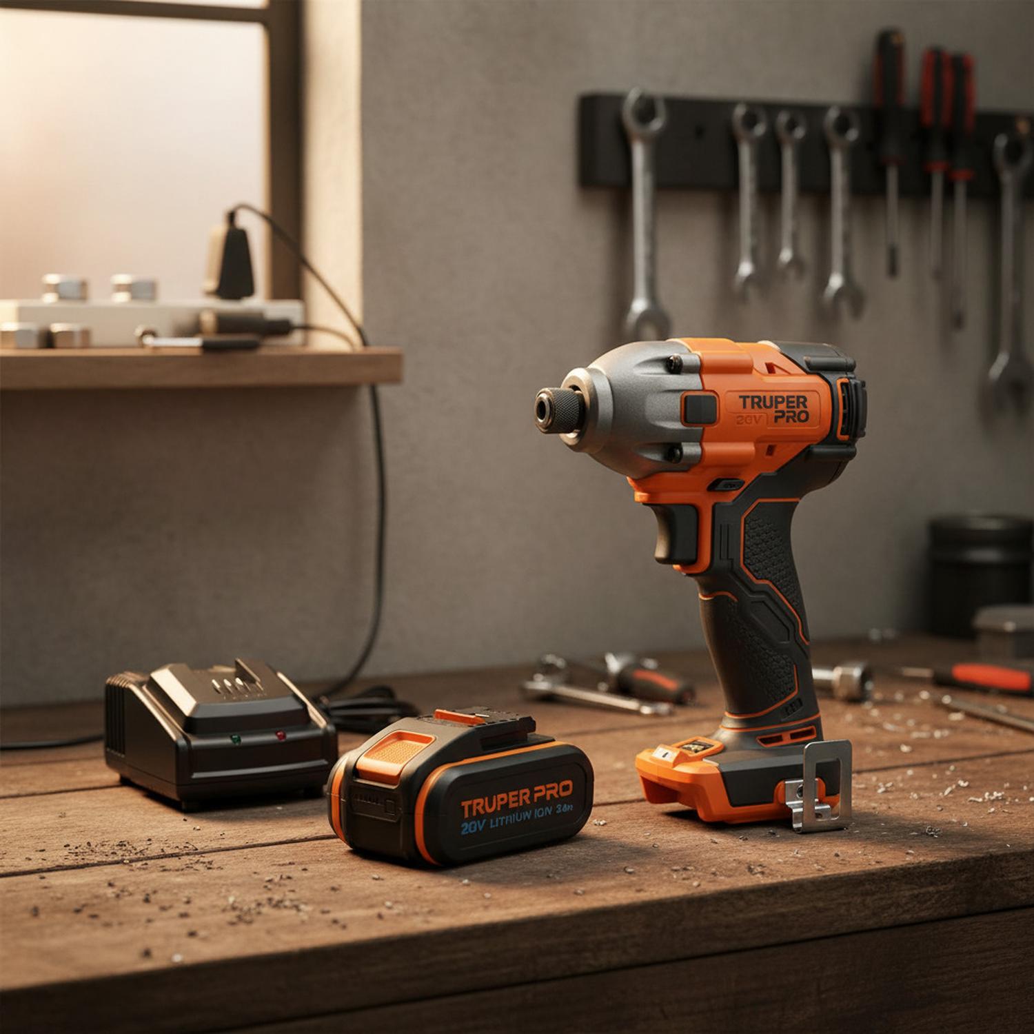 ATORNILLADOR DE IMPACTO 20V +1 BATERIA 4AH+ CARGADOR TRUPER - 2