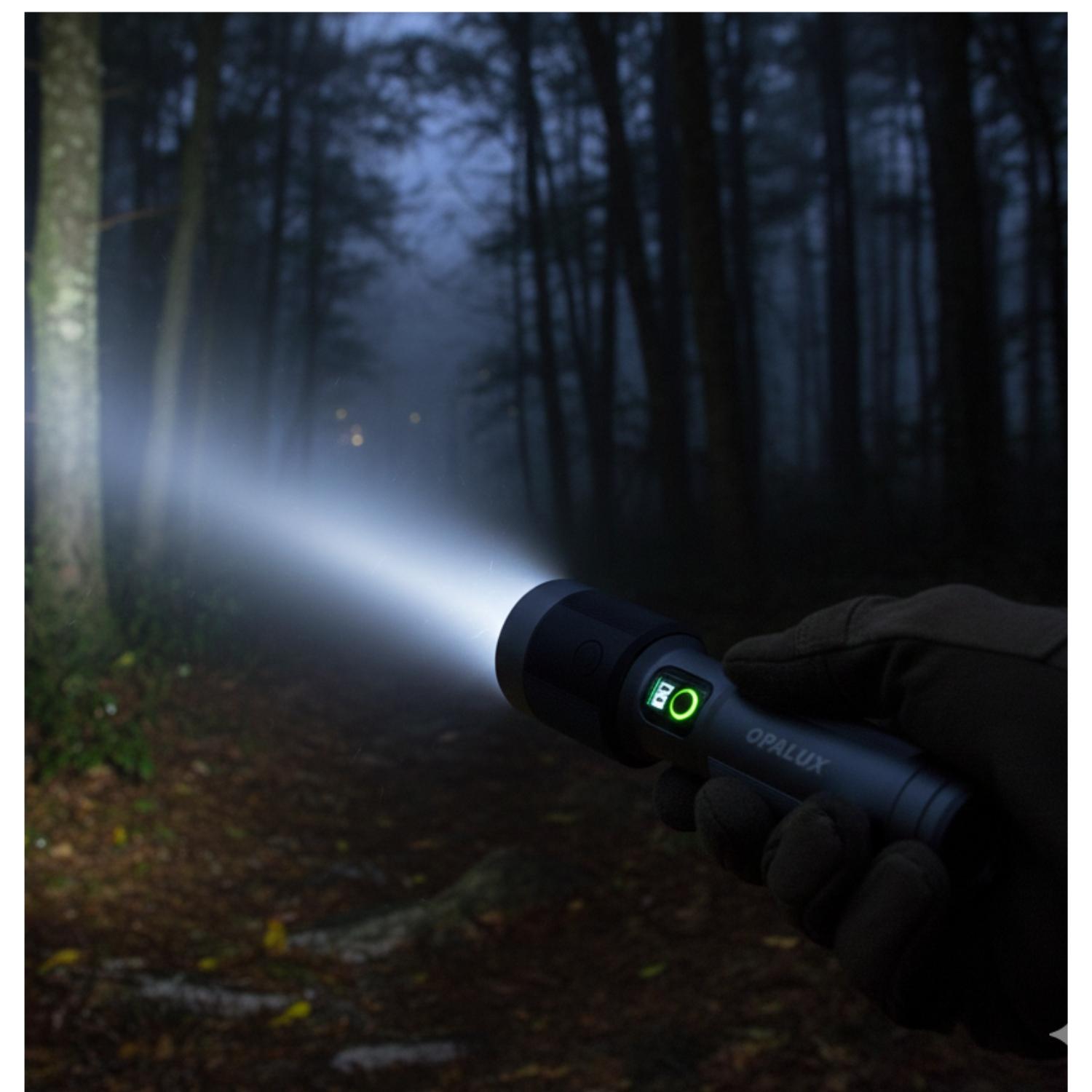 LINTERNA TACTICA LED RECARGABLE 60W 2300LM OPALUX - 4