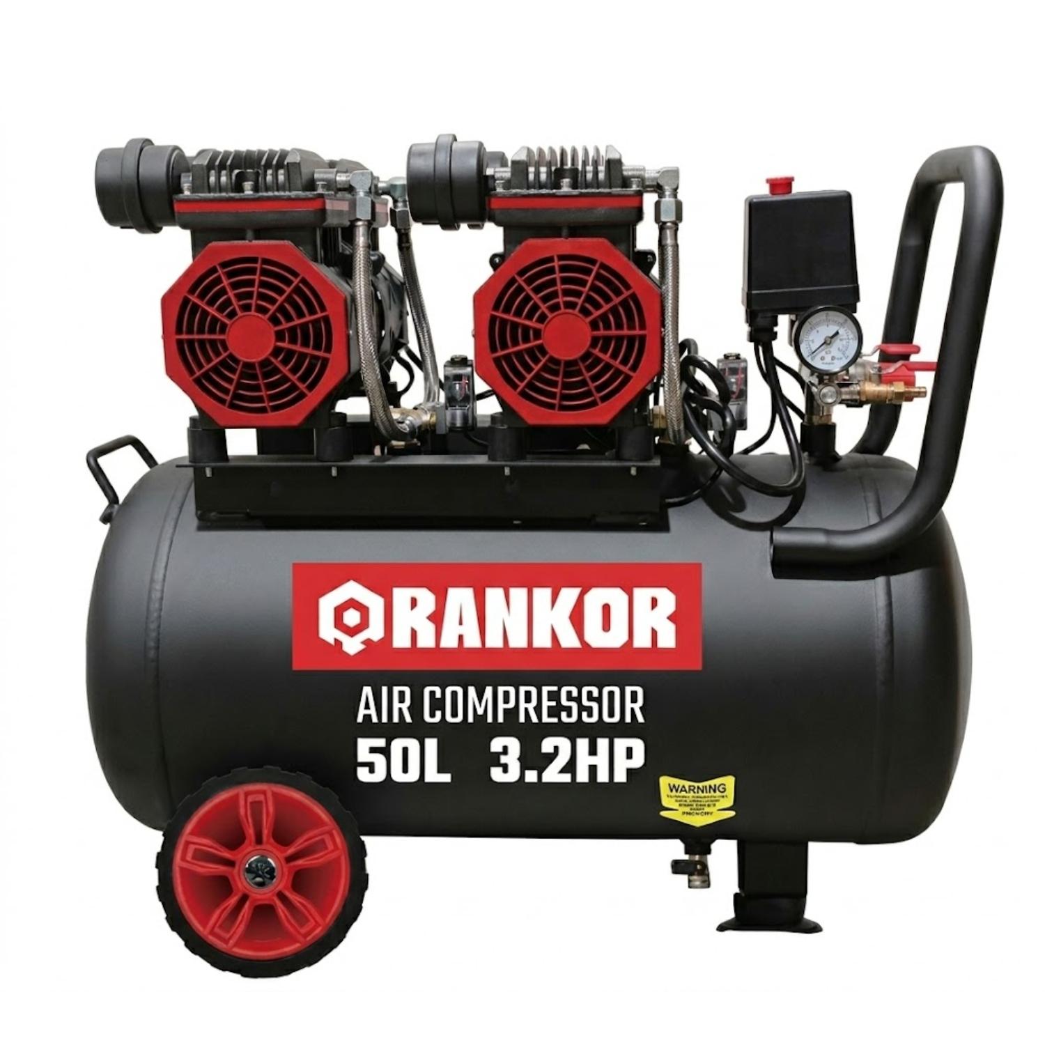COMPRESORA DE AIRE SILENCIOSA 50L X 3.2HP RANKOR - 1