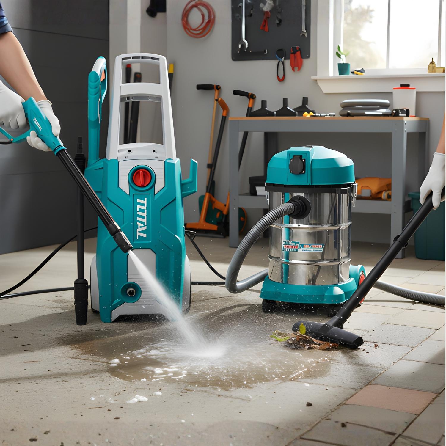 HIDROLAVADORA 2000W + ASPIRADORA 30 LITROS INDUSTRIAL TOTAL - 3