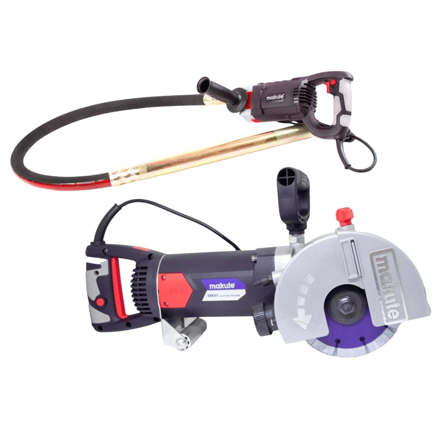 RANURADORA DE CONCRETO 2400W + VIBRADOR DE CONCRETO MAKUTE - 1