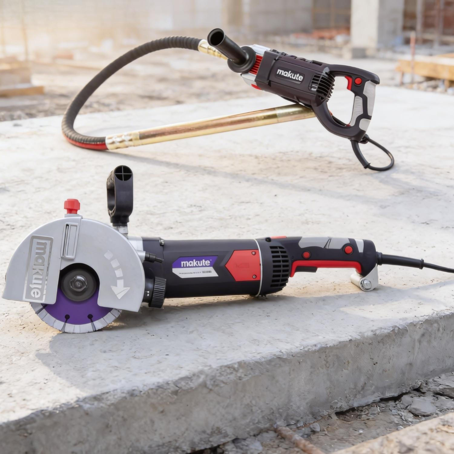 RANURADORA DE CONCRETO 2400W + VIBRADOR DE CONCRETO MAKUTE - 2