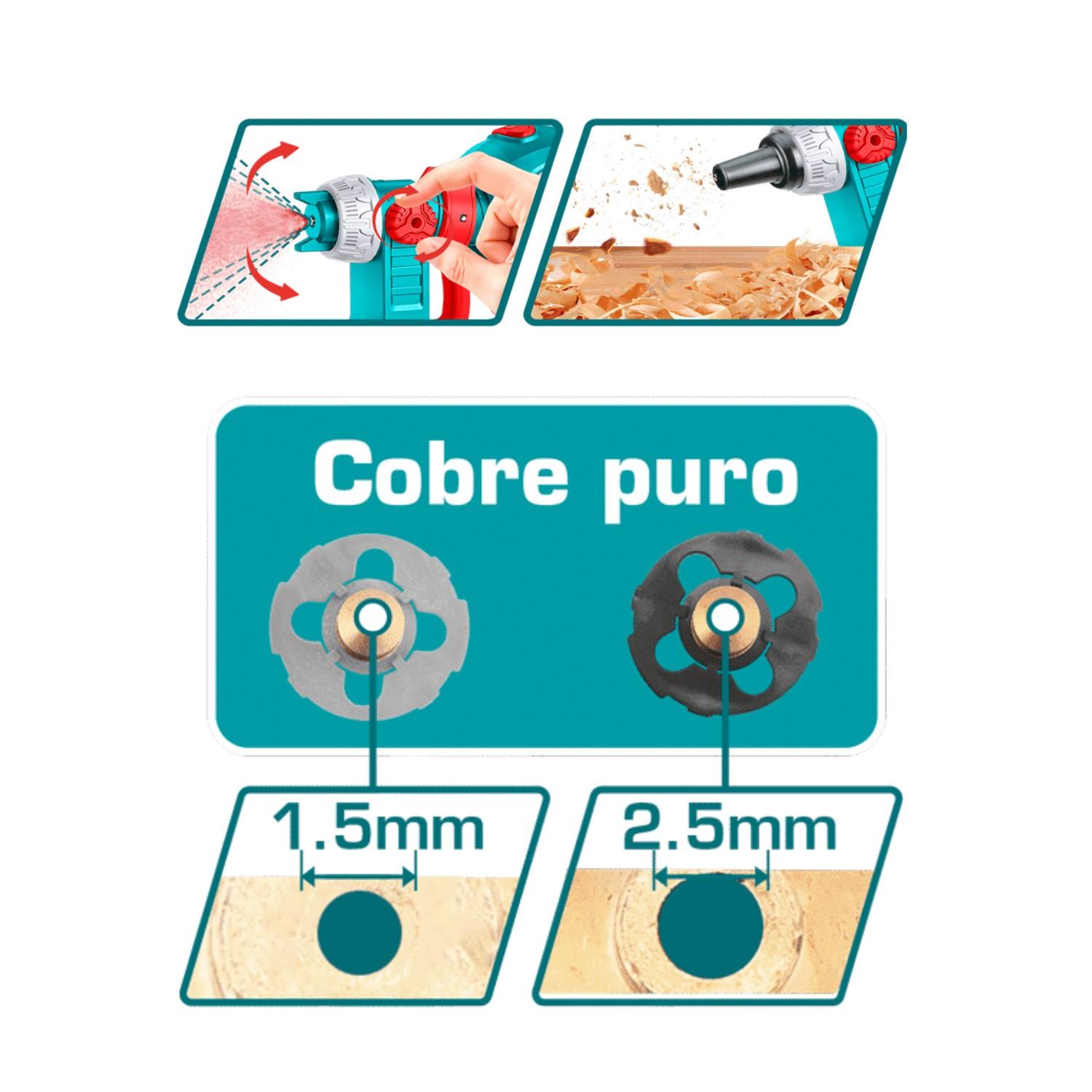 TALADRO ATORNILLADOR 60NM + PISTOLA PARA PINTAR 20V TOTAL - 7