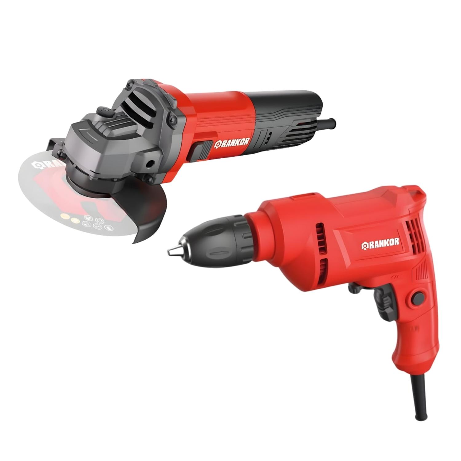AMOLADORA 800W + TALADRO 450W RANKOR - 1