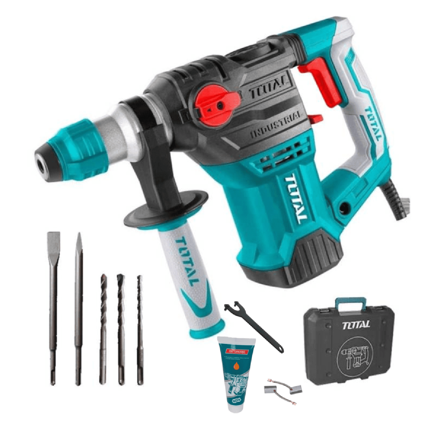 ROTOMARTILLO SDS PLUS 1500W + AMOLADORA 900W TOTAL - 4