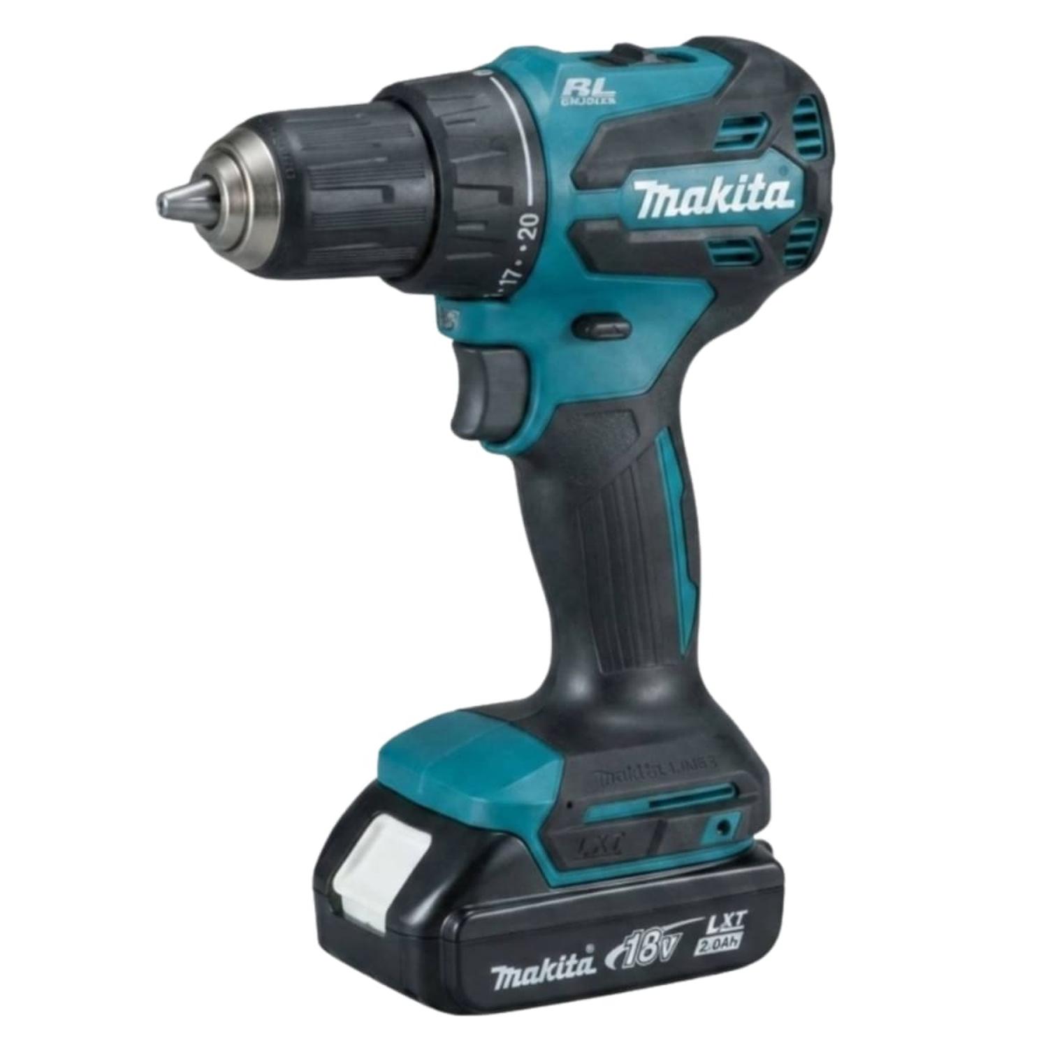 TALADRO PERCUTOR 18V + 2 BATERIAS 2AH + 50 PUNTAS PH2 MAKITA - 5