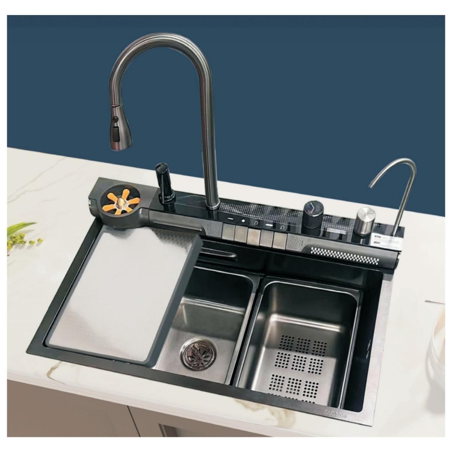 LAVADERO DE COCINA MULTIFUNCIONAL SMART BAHIA-7545 FRATELLI - 2