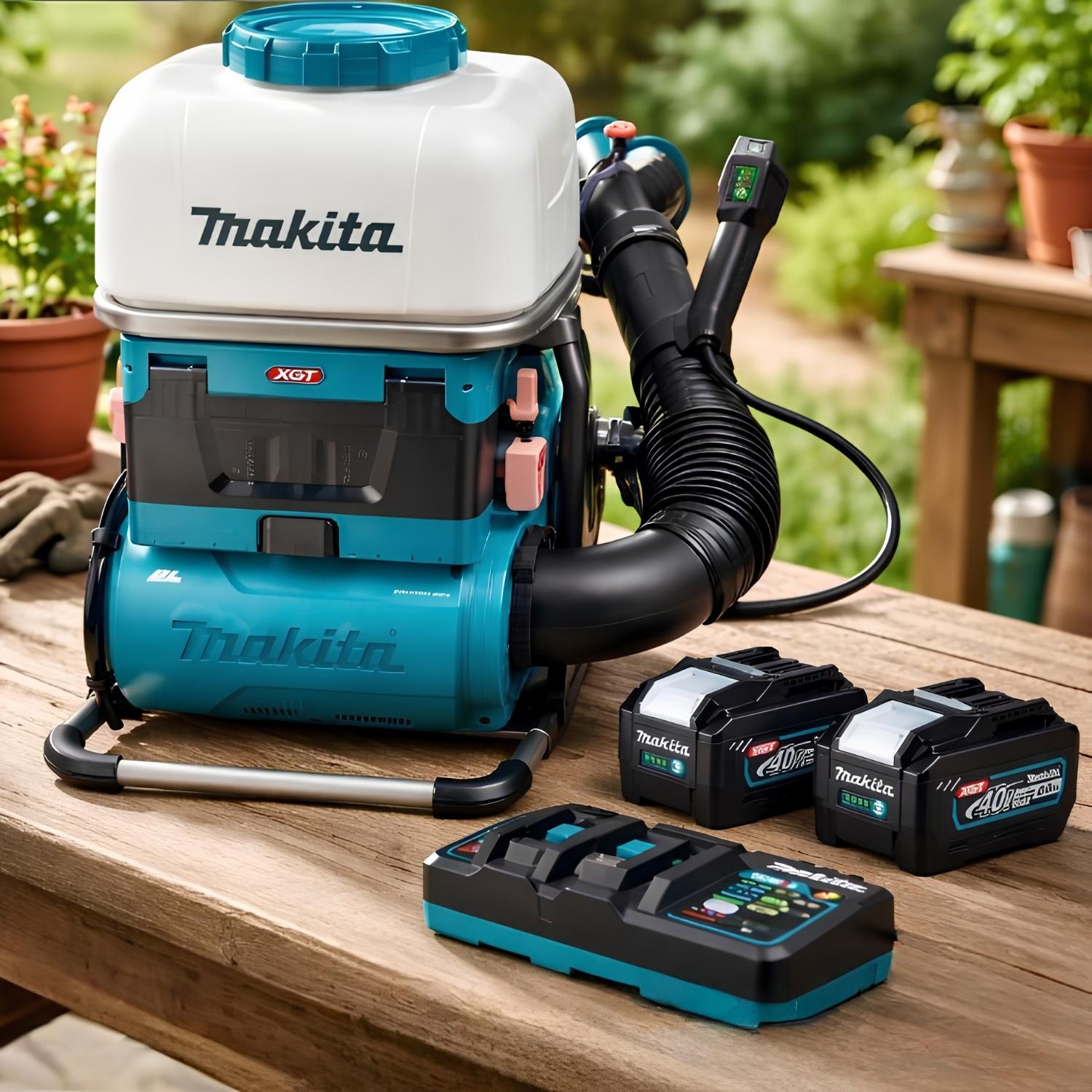 FUMIGADORA DE MOCHILA 15 LITROS 40V XGT + 2 BATERIAS 8AH MAKITA - 2