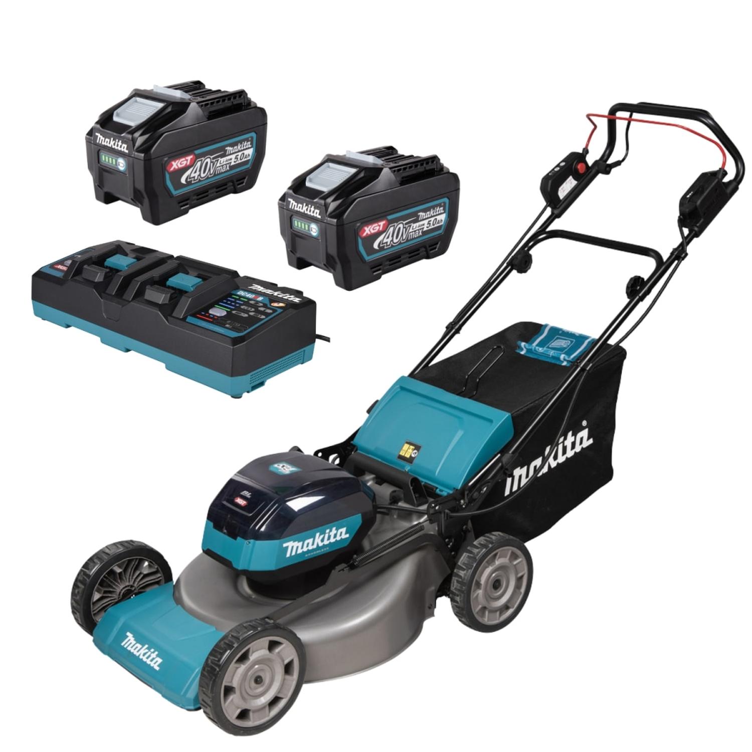 CORTACESPED 21' 40V XGT 70L + 2 BATERIAS 5AH MAKITA - 1