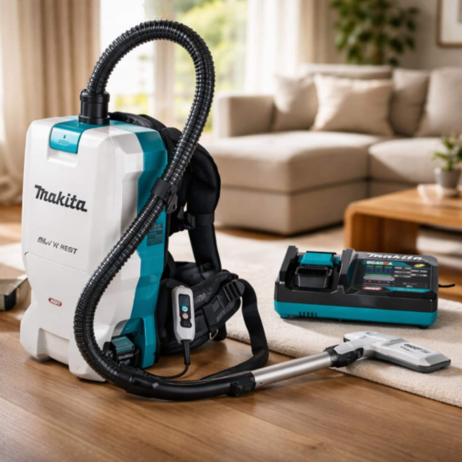 ASPIRADORA DE MOCHILA 40V XGT 20KPA + BATERIA 5AH MAKITA - 2