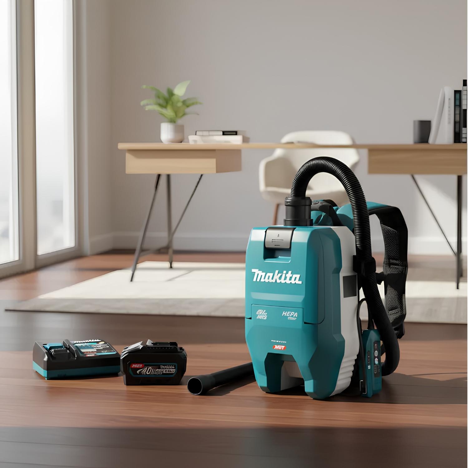 ASPIRADORA DE MOCHILA 40V XGT 18KPA + BATERIA 5AH MAKITA - 2